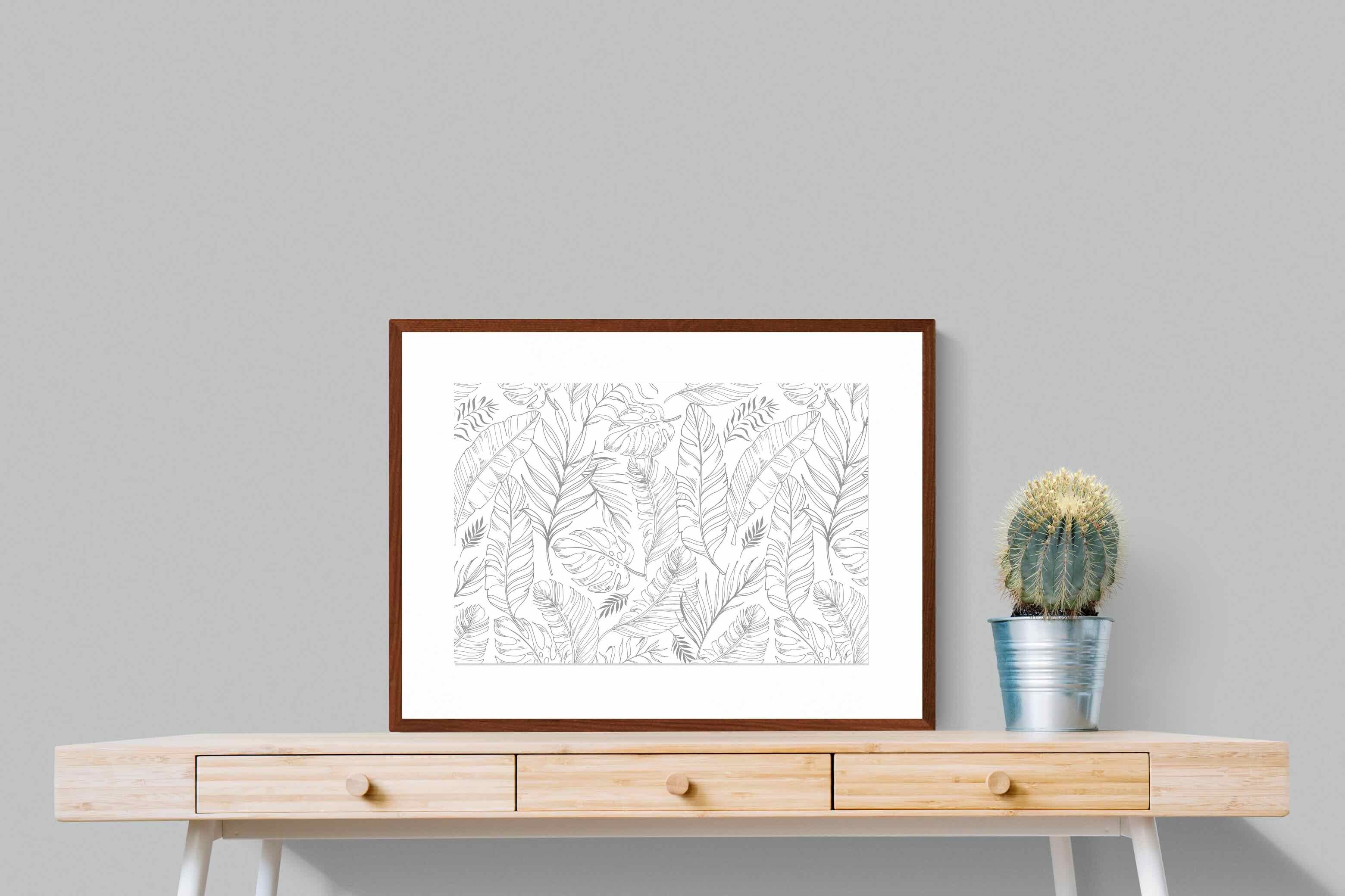 Pixalot ® Greyscale Leaves