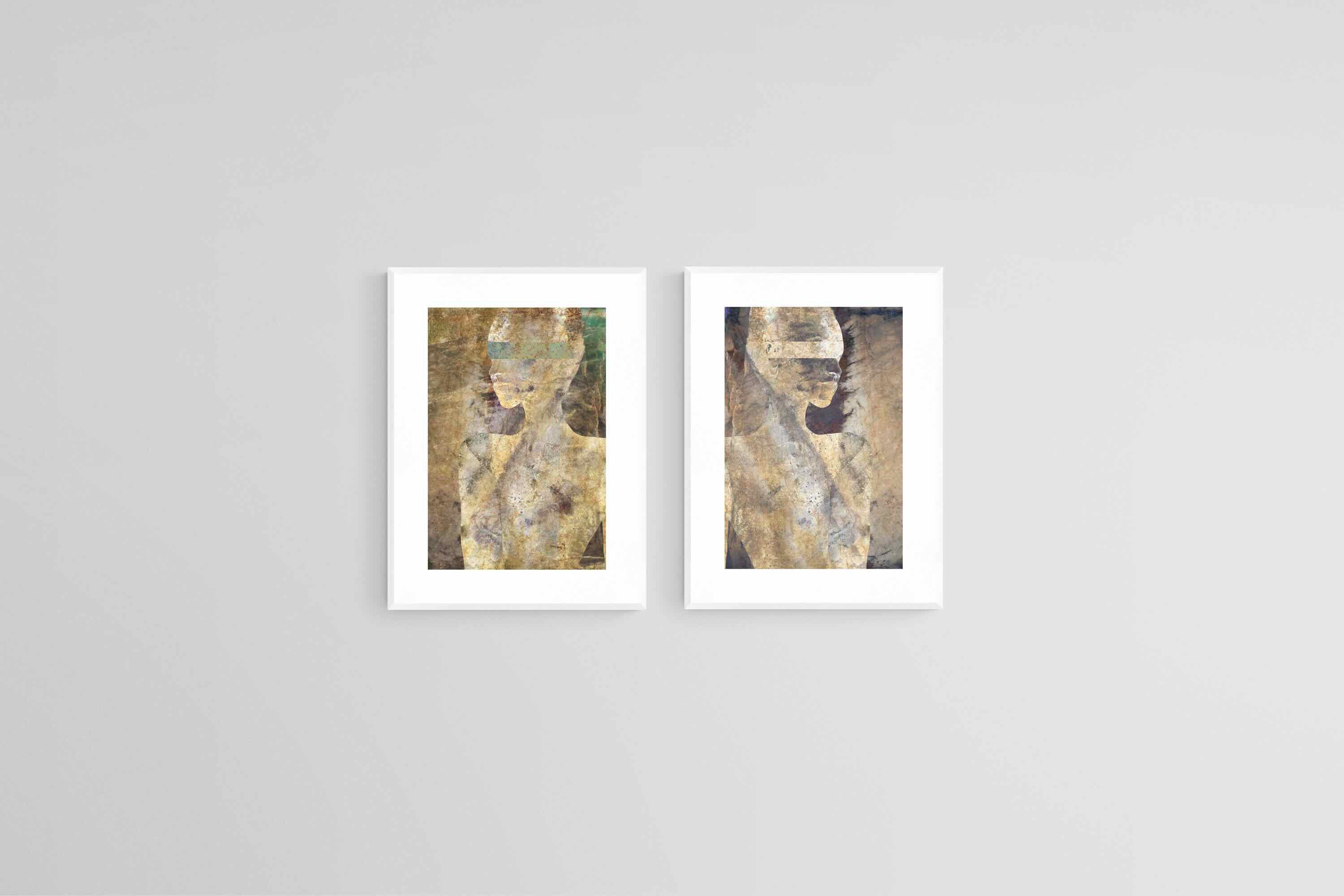 Guardians Set-Wall_Art-45 x 60cm (x2)-Framed Print-White-Pixalot