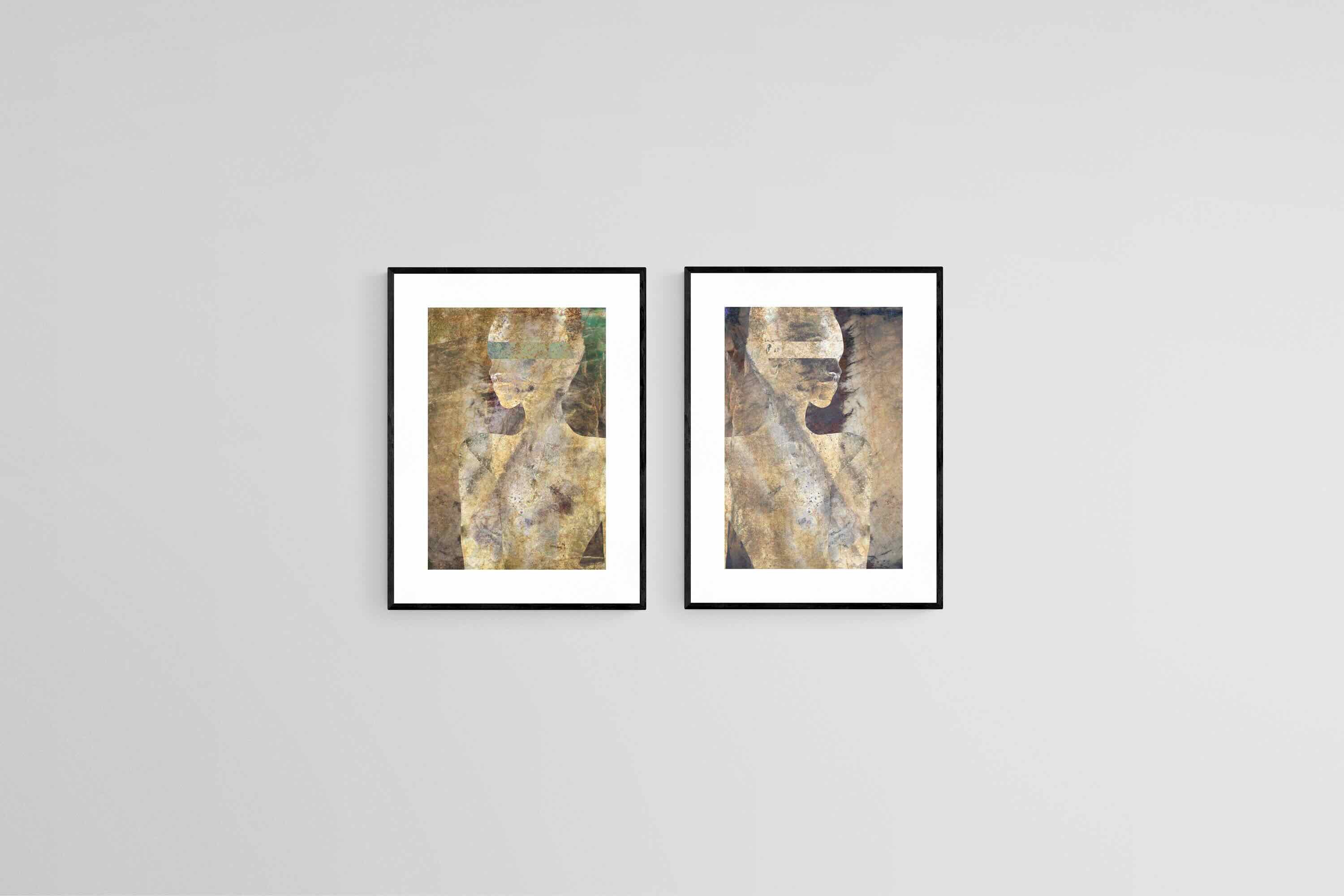 Guardians Set-Wall_Art-45 x 60cm (x2)-Framed Print-Black-Pixalot