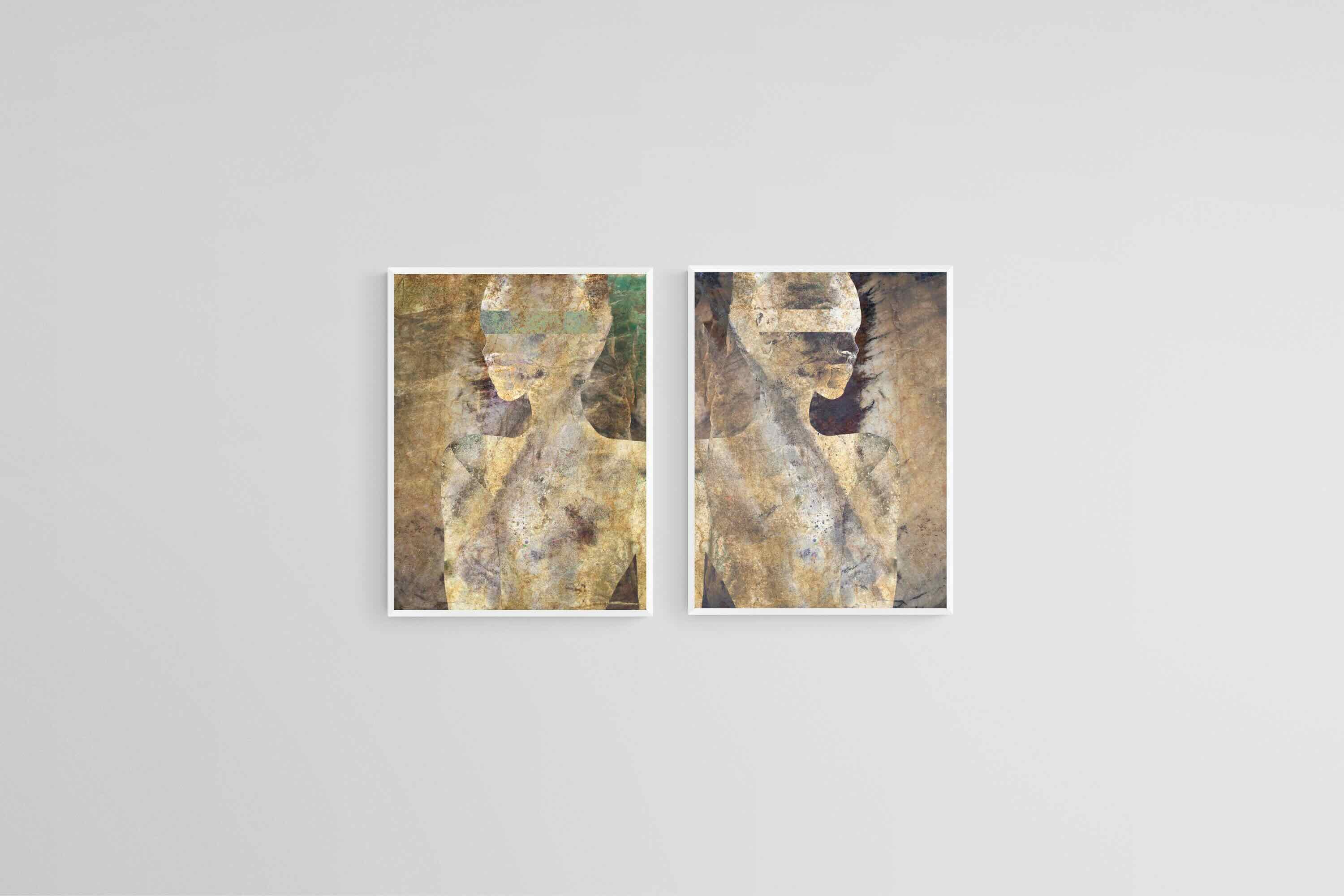 Guardians Set-Wall_Art-45 x 60cm (x2)-Mounted Canvas-White-Pixalot
