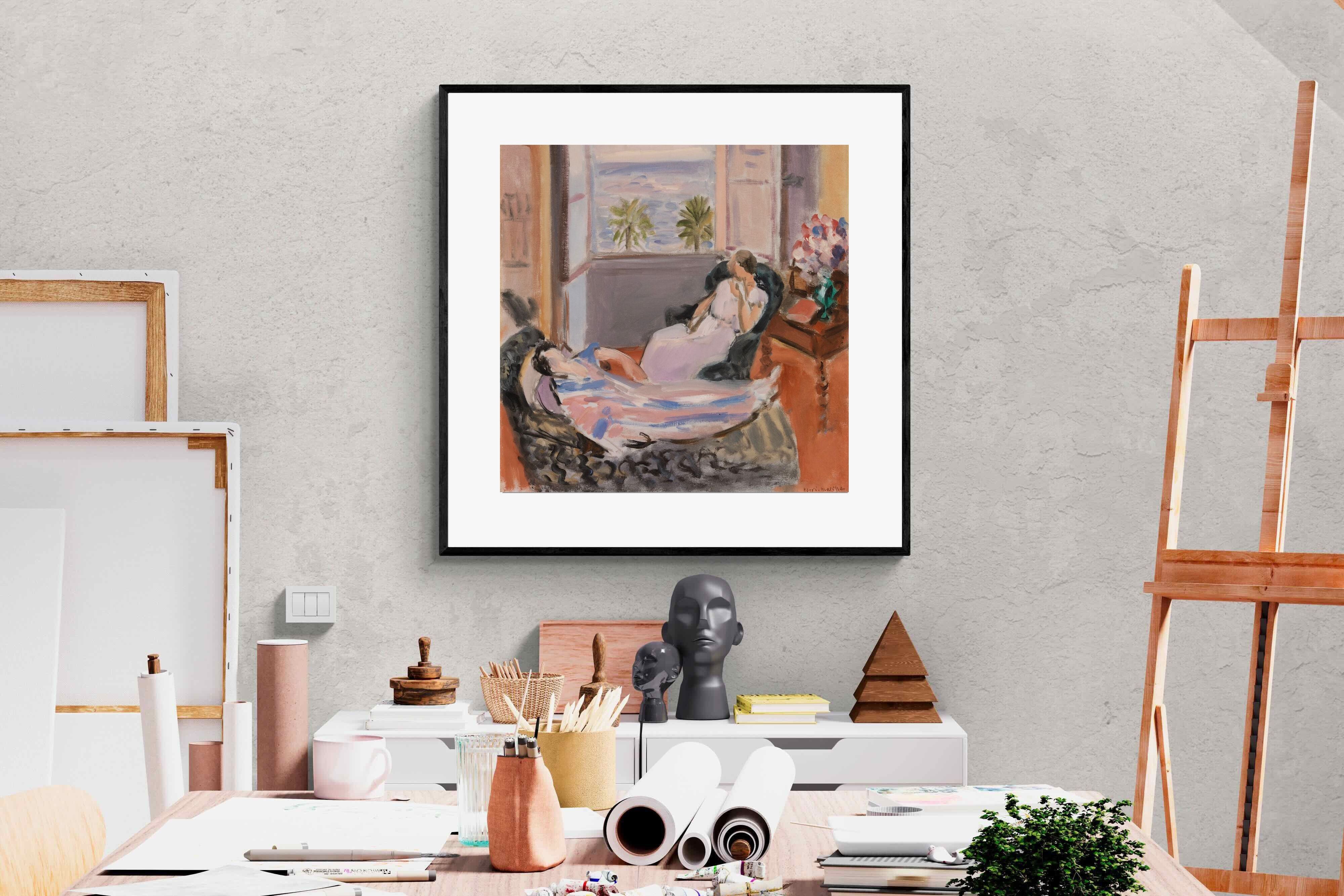 Pixalot Interior with Two Figures