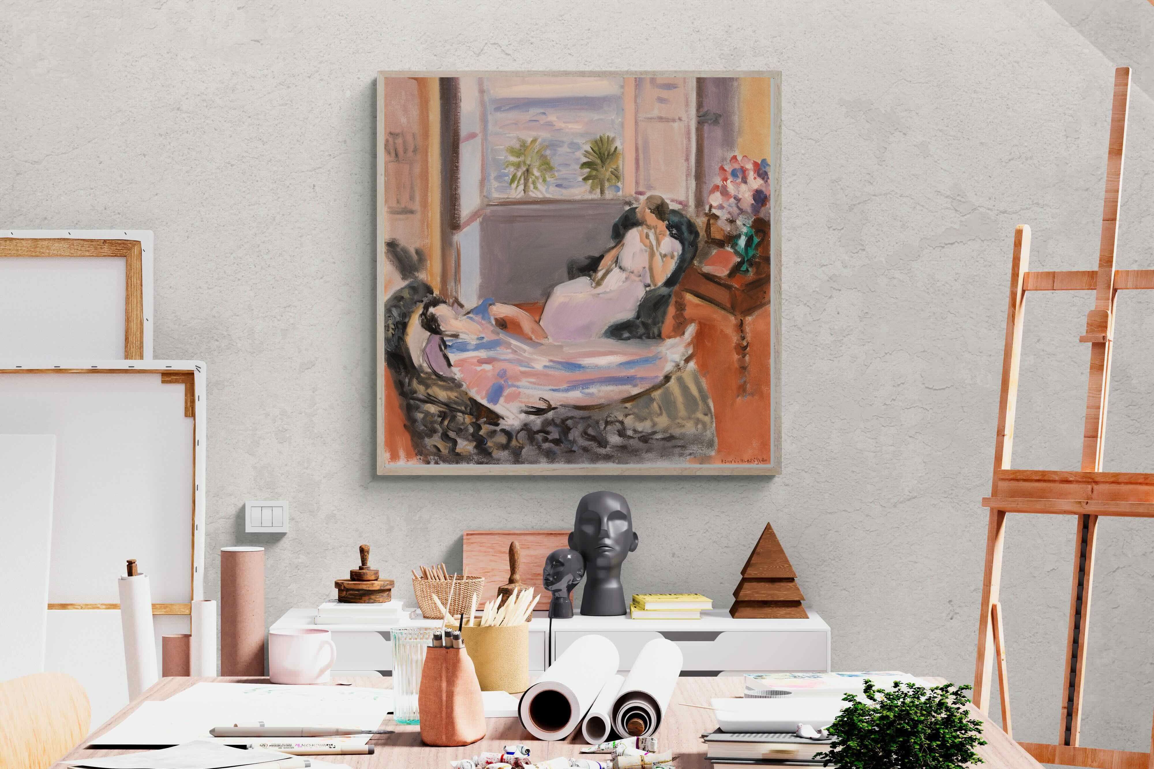 Pixalot Interior with Two Figures