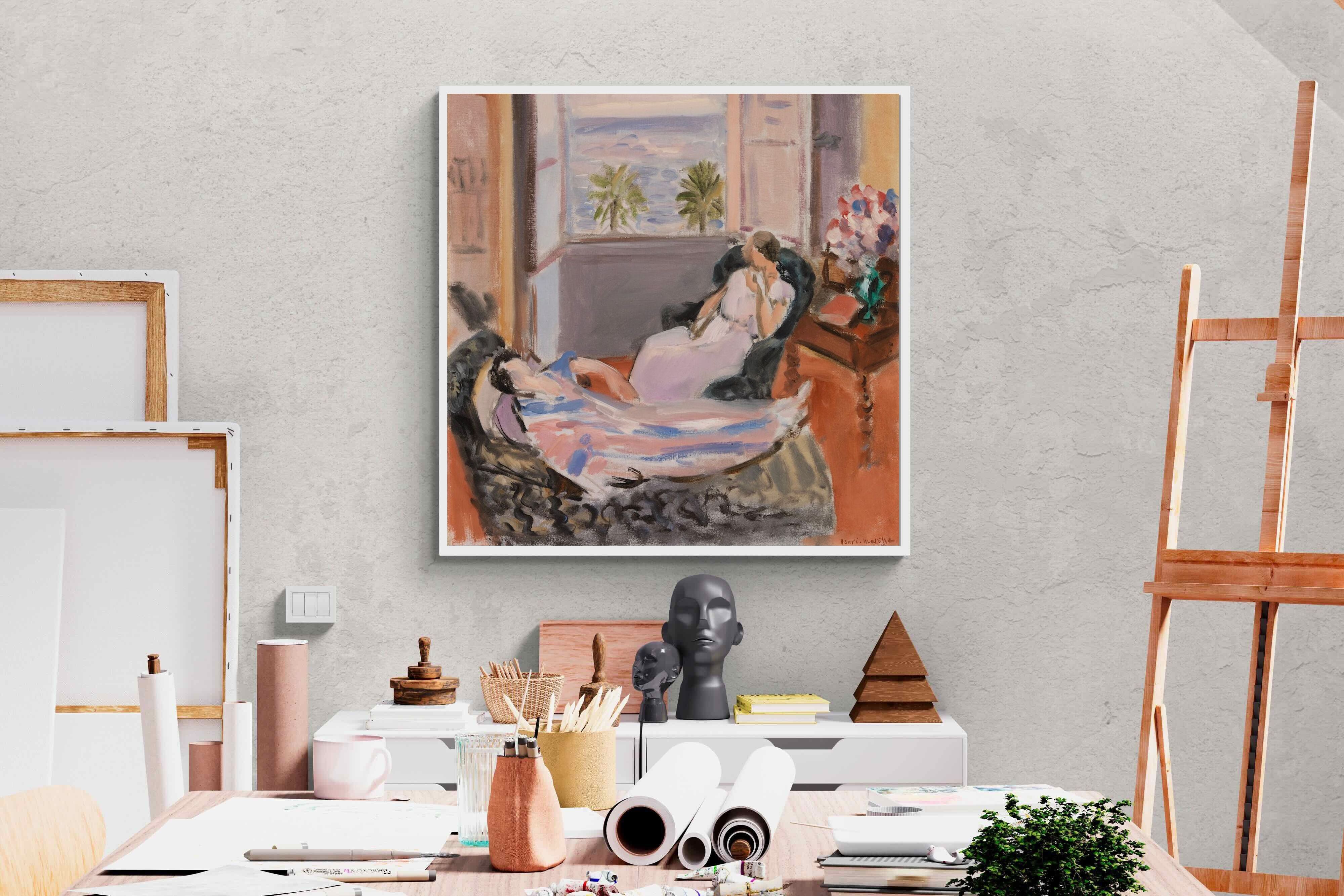 Pixalot Interior with Two Figures