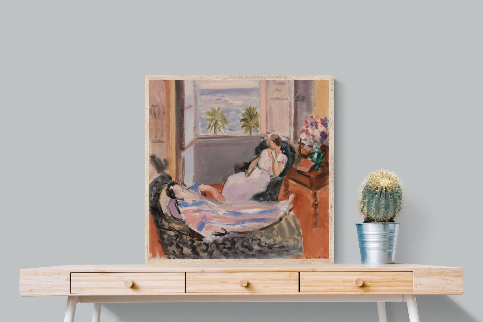 Pixalot Interior with Two Figures