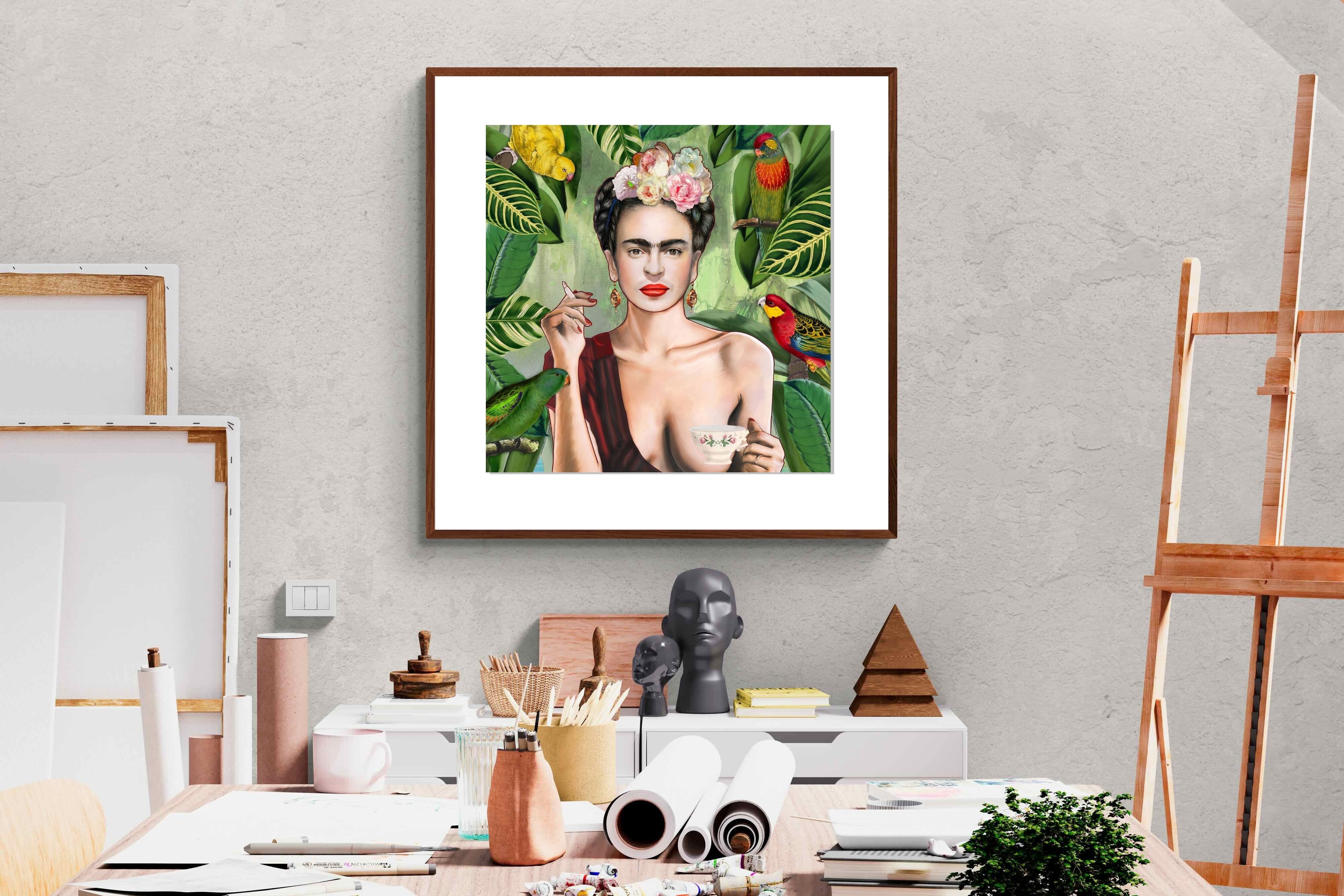 Pixalot Kahlo Tea & Parrots