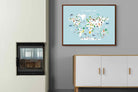 Pixalot Kids World Map (Blue)