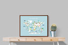 Pixalot Kids World Map (Blue)