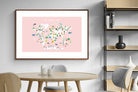 Pixalot Kids World Map (Pink)