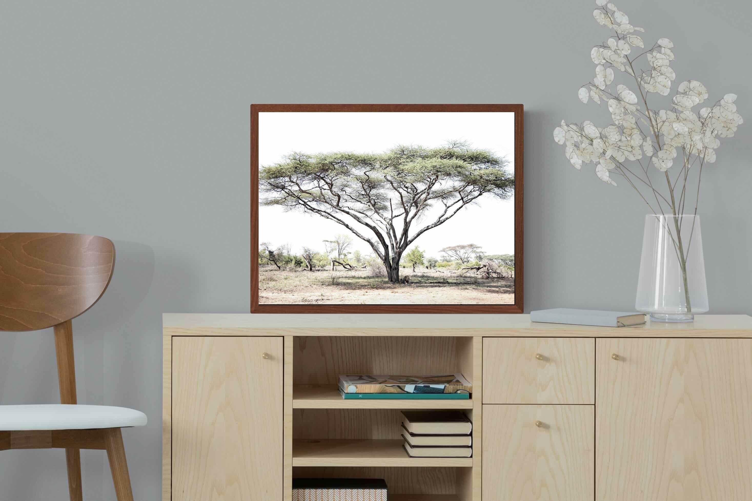 Pixalot Lion Under Umbrella Tree