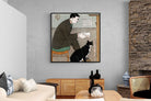 Pixalot Man Reading with Cat