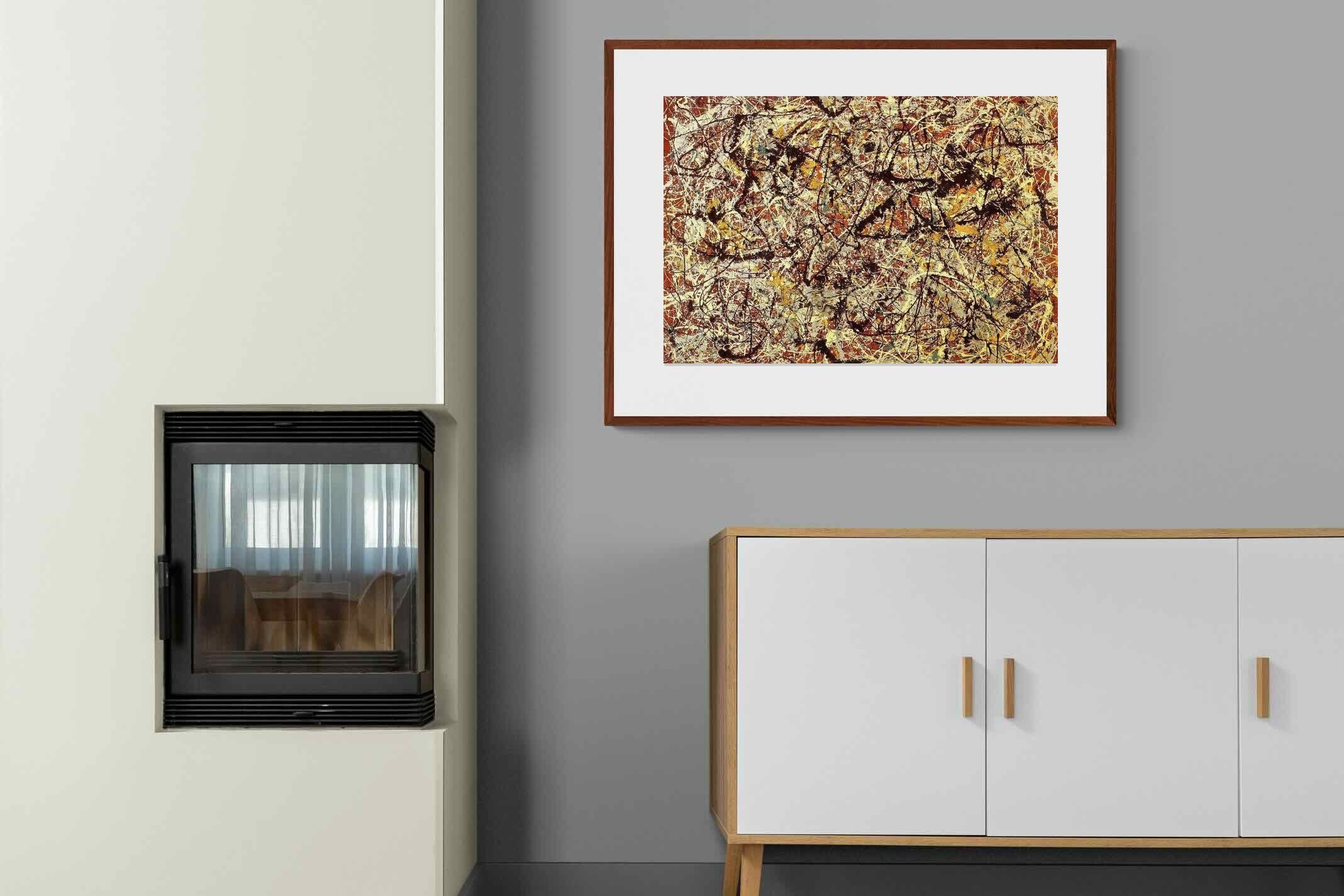 Pixalot ® Mural on Indian Red Ground