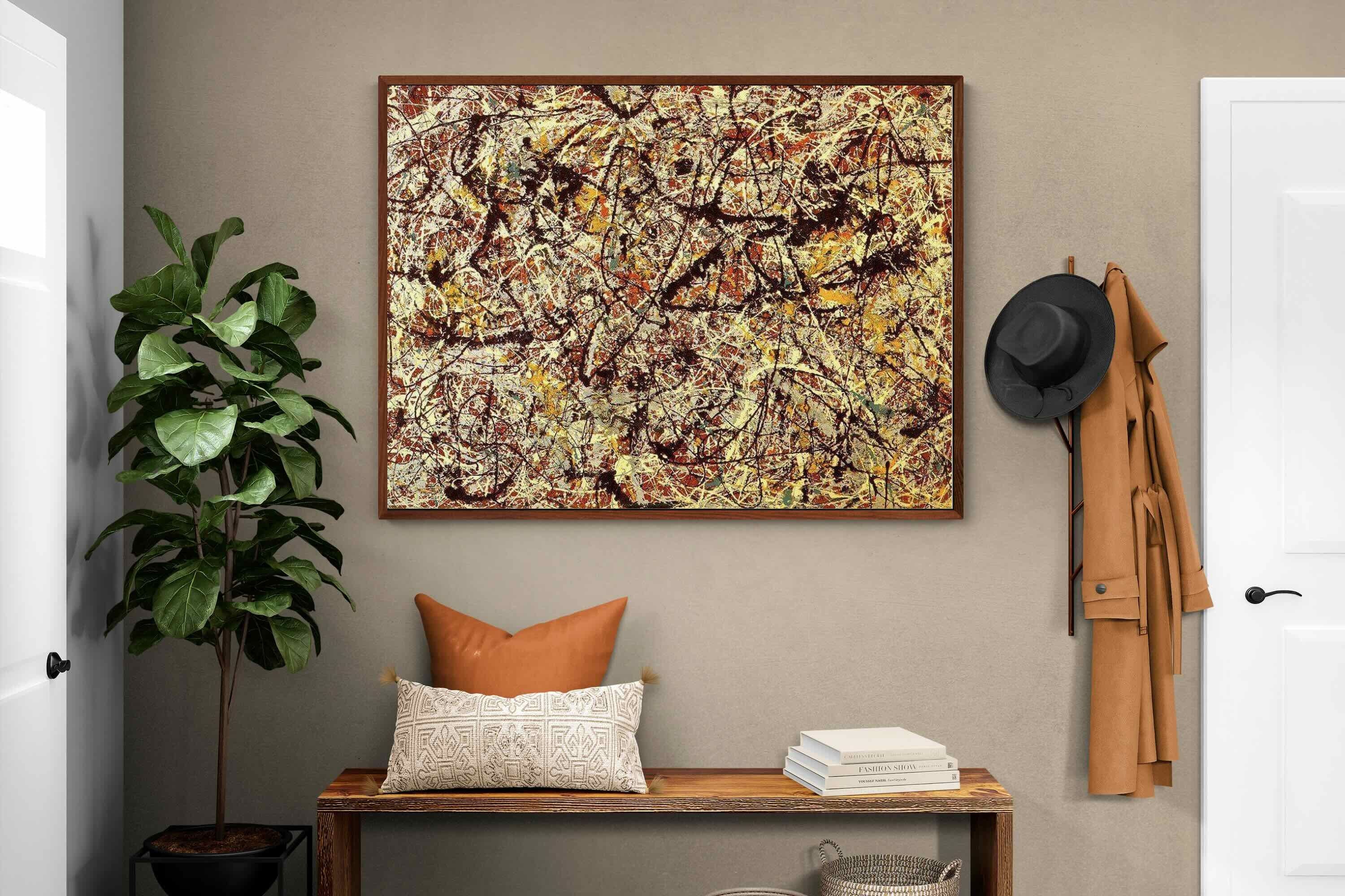 Pixalot ® Mural on Indian Red Ground