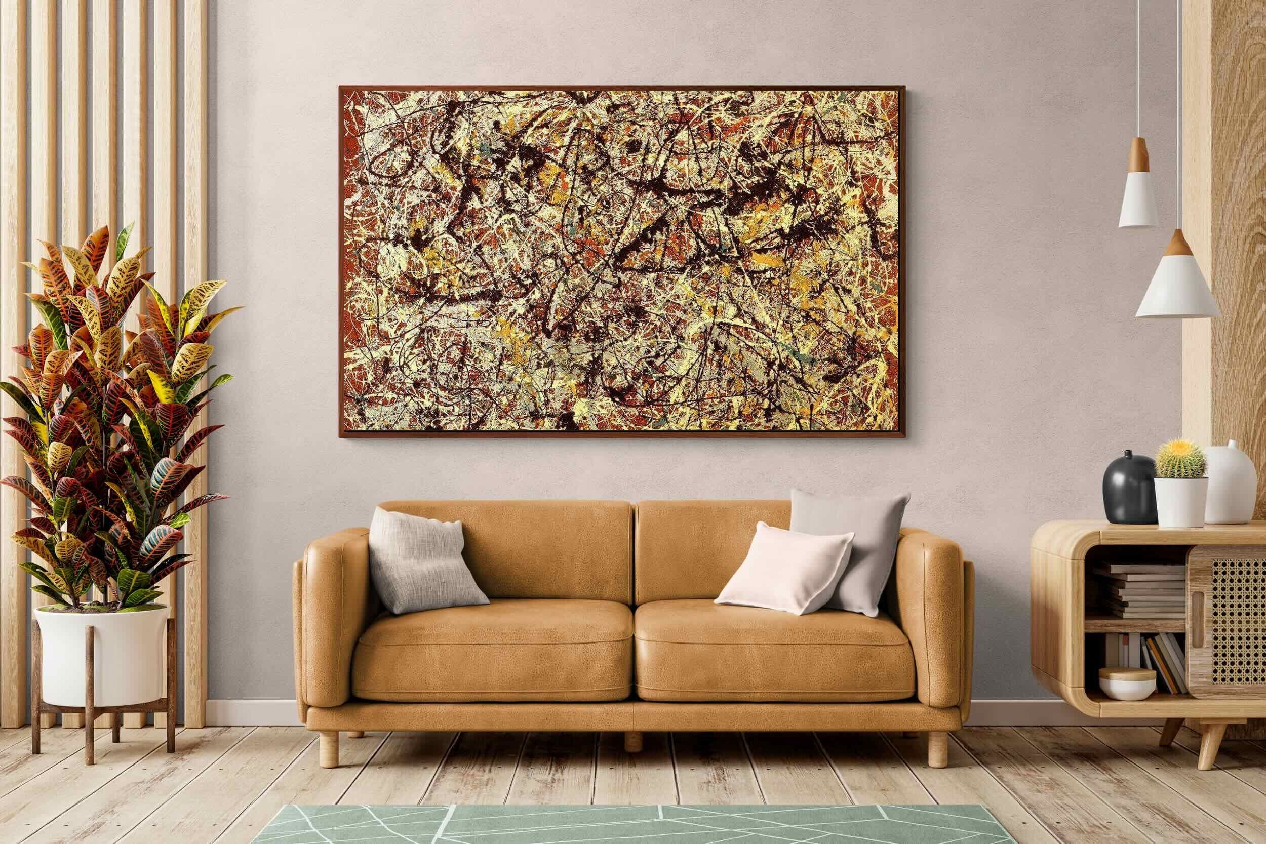 Pixalot ® Mural on Indian Red Ground