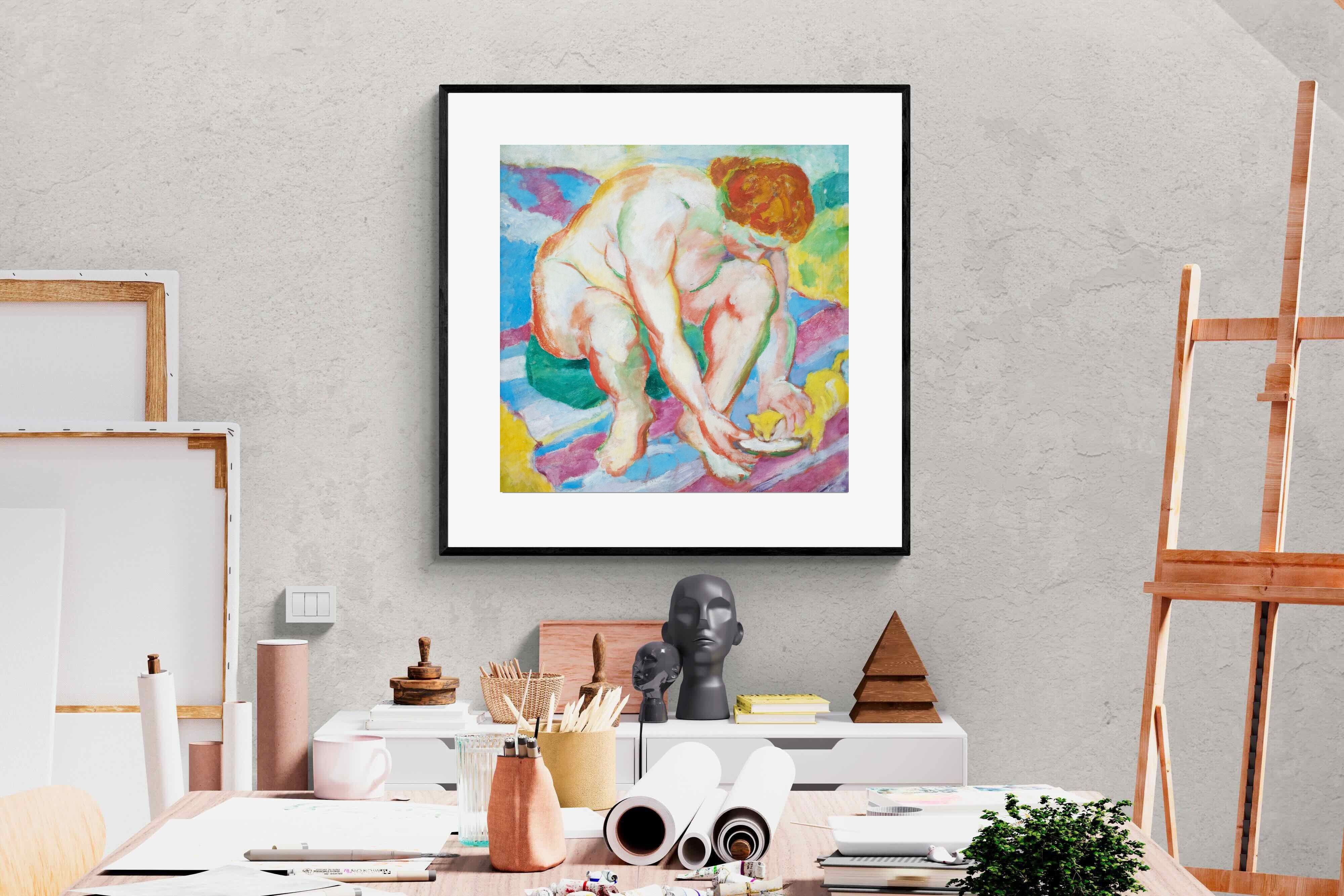 Pixalot Nude with Cat