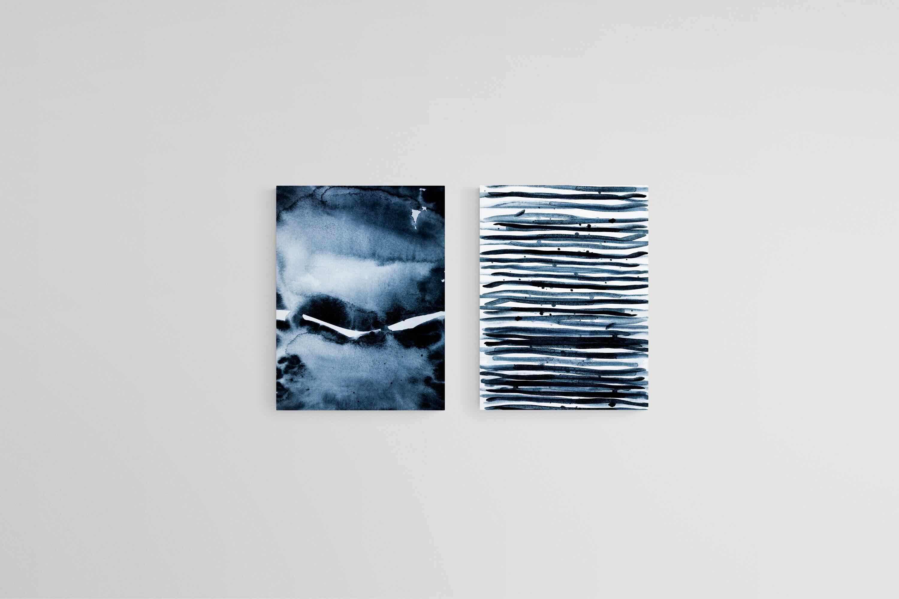 Oceanic Duality Set-Wall_Art-45 x 60cm (x2)-Mounted Canvas-No Frame-Pixalot