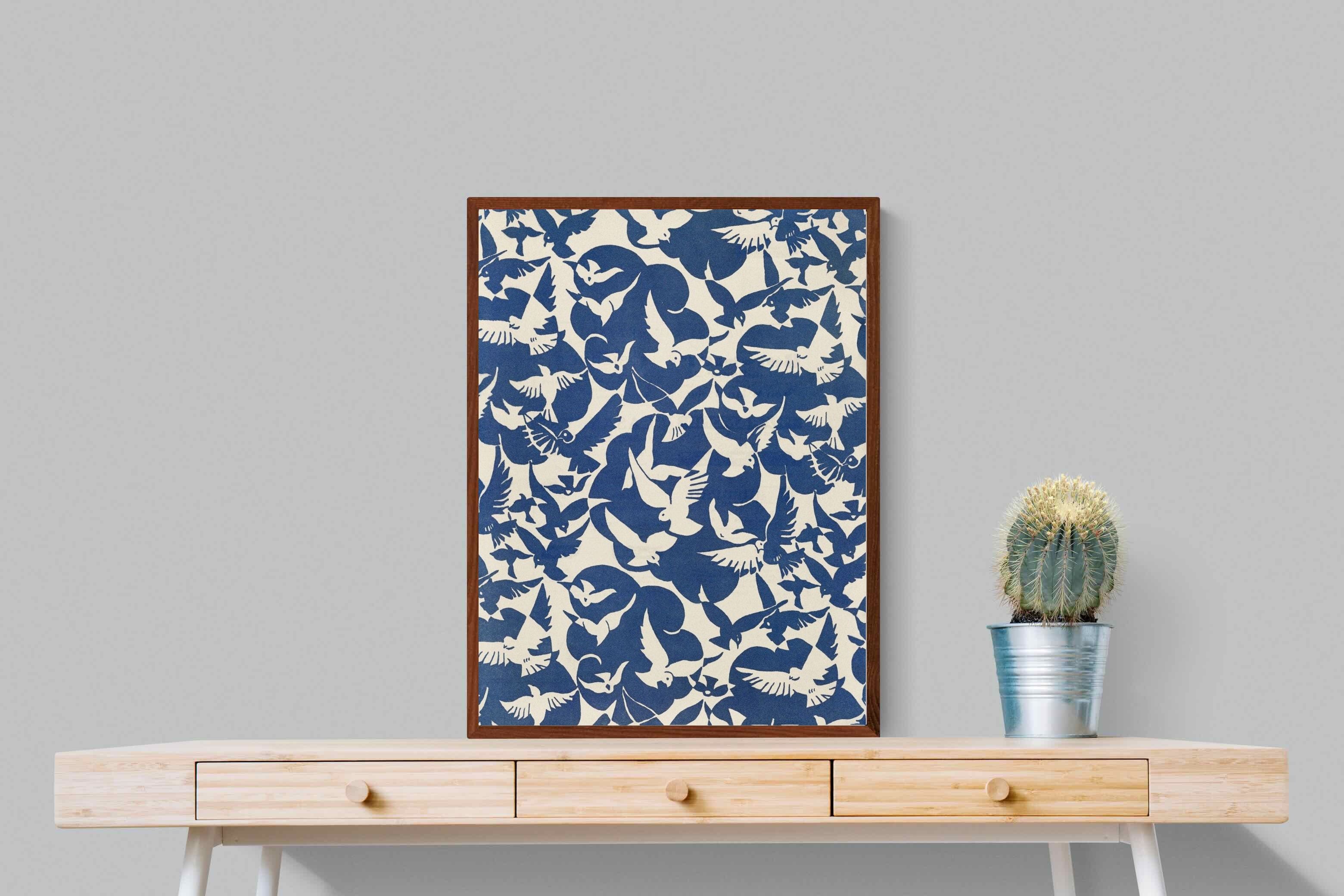 Pixalot Pigeons in White & Blue