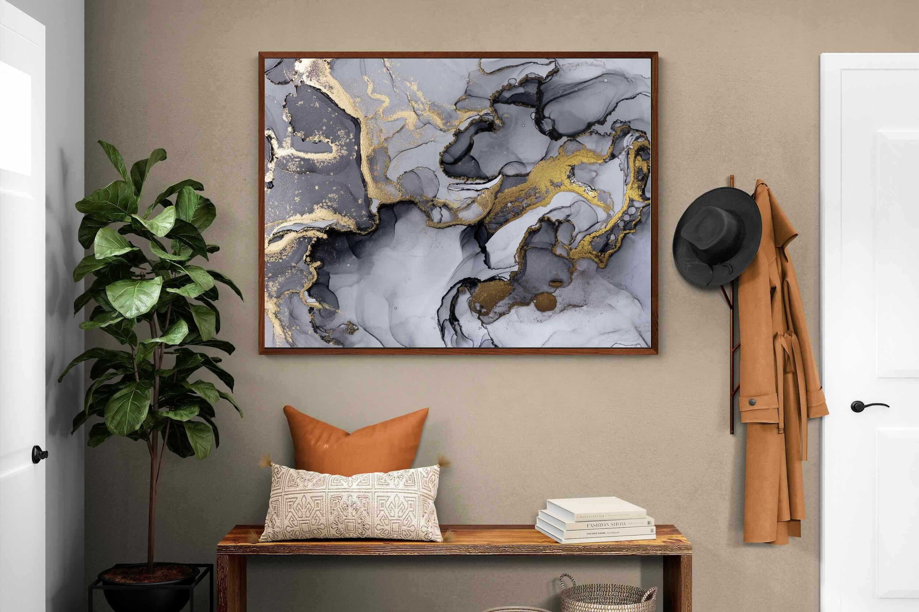 Pixalot ® Black Grey Gold Marble