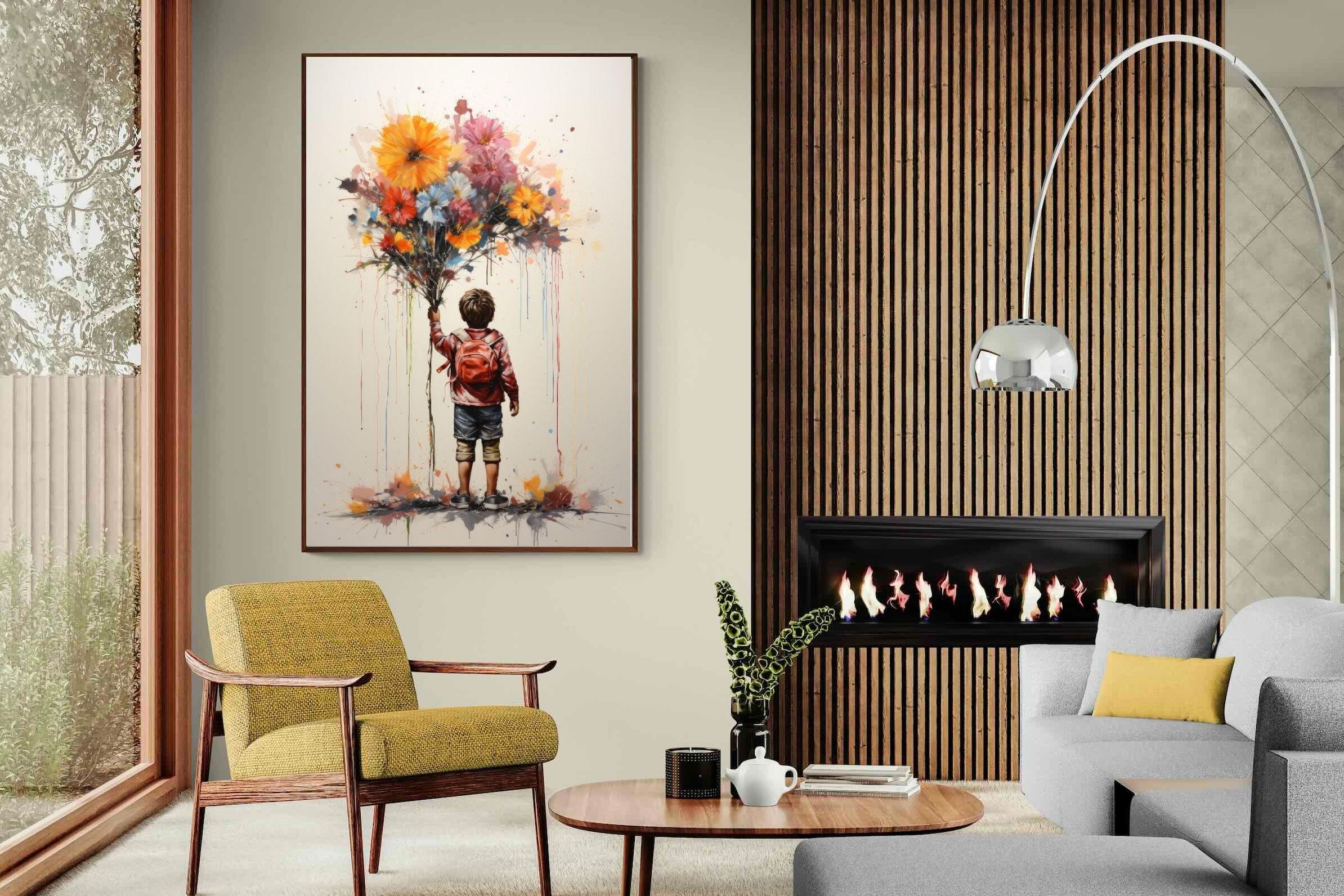 Pixalot Boy With Flowers