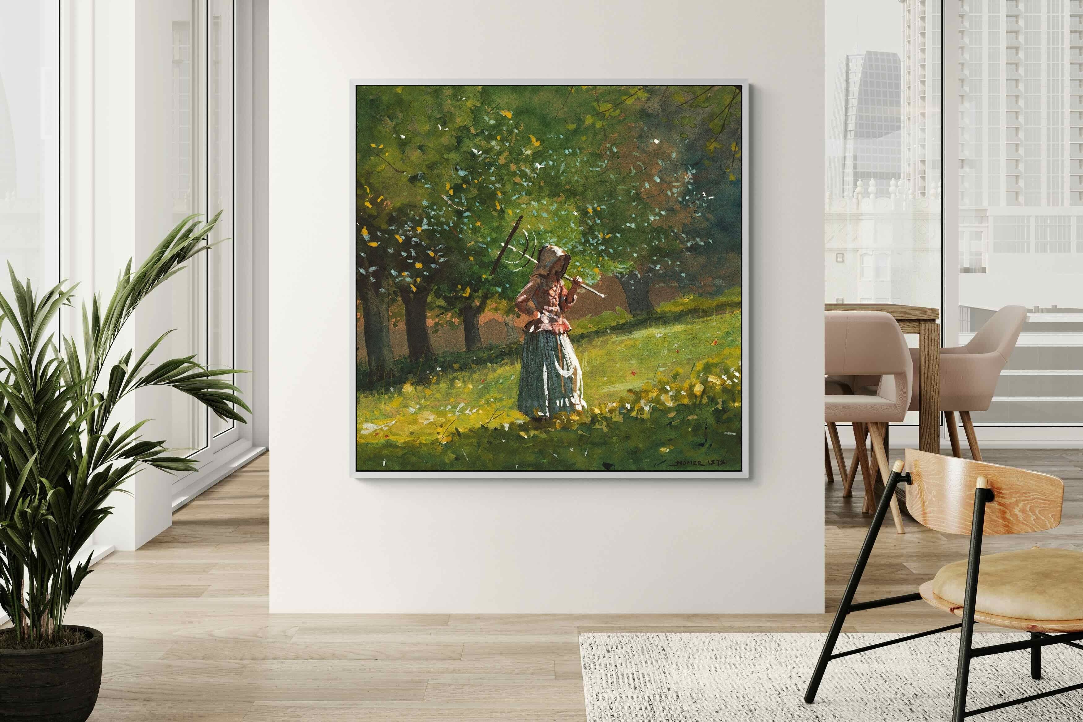 Pixalot ® Girl with Hay Rake