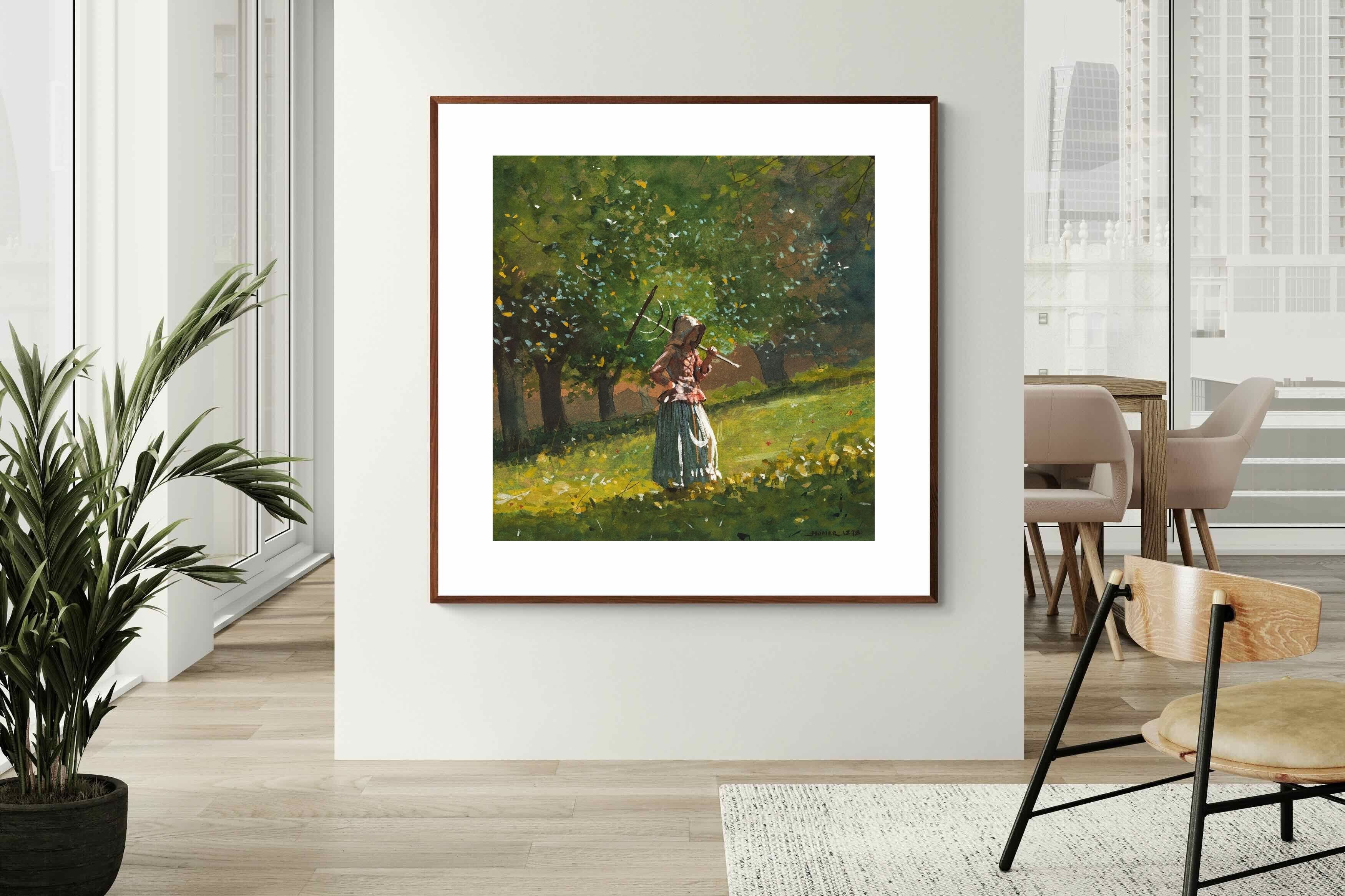 Pixalot ® Girl with Hay Rake
