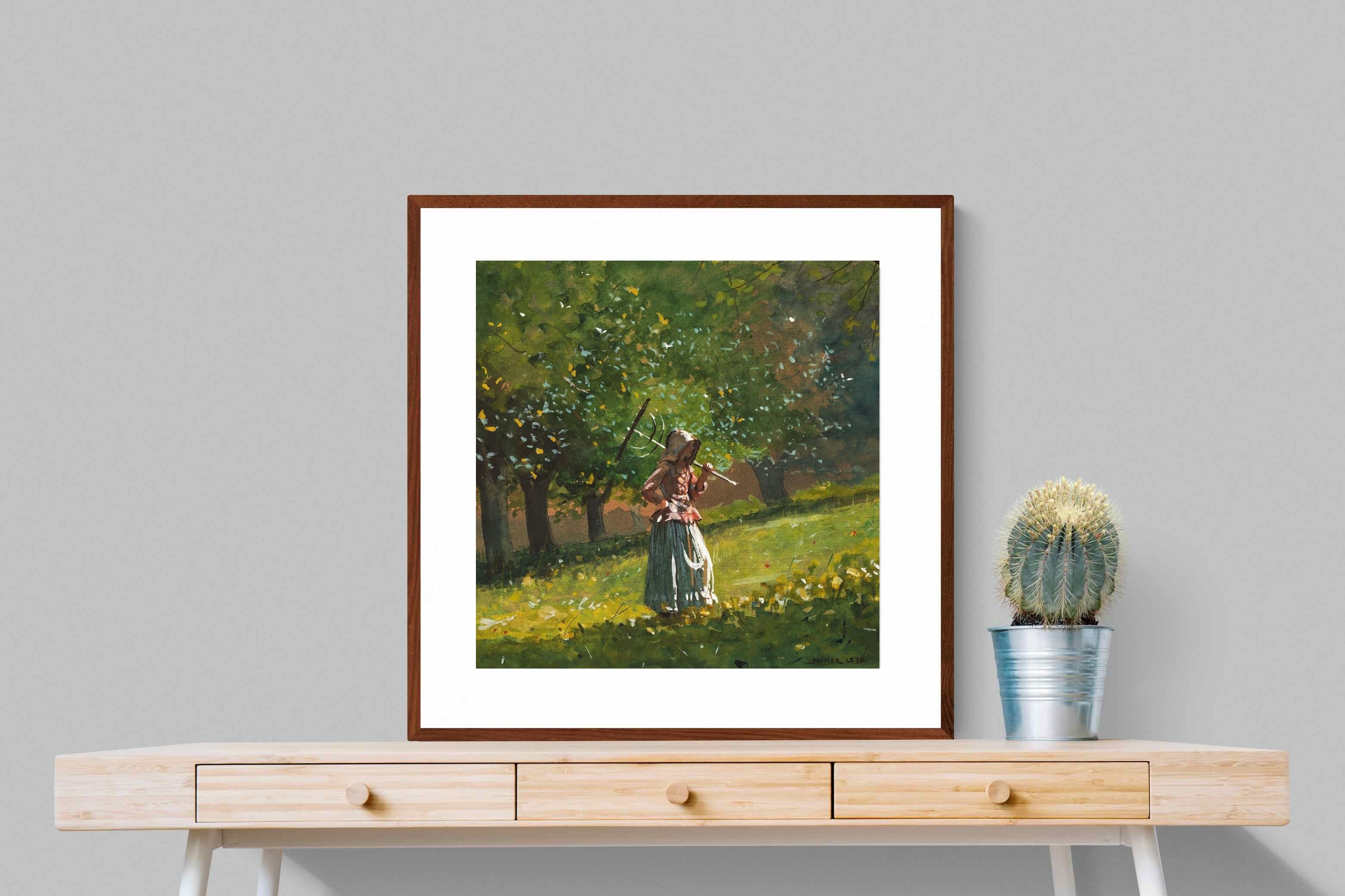 Pixalot ® Girl with Hay Rake