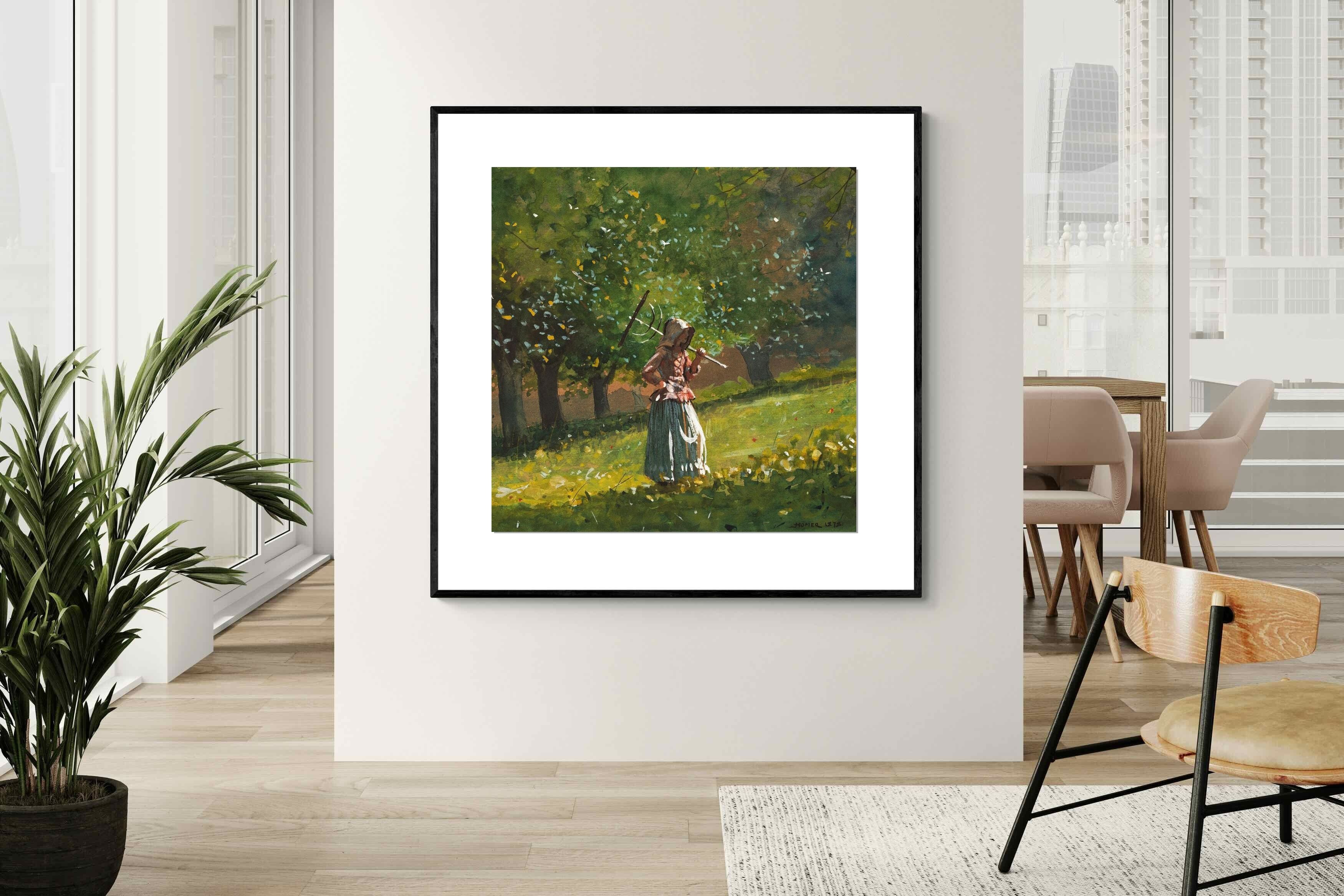 Pixalot ® Girl with Hay Rake