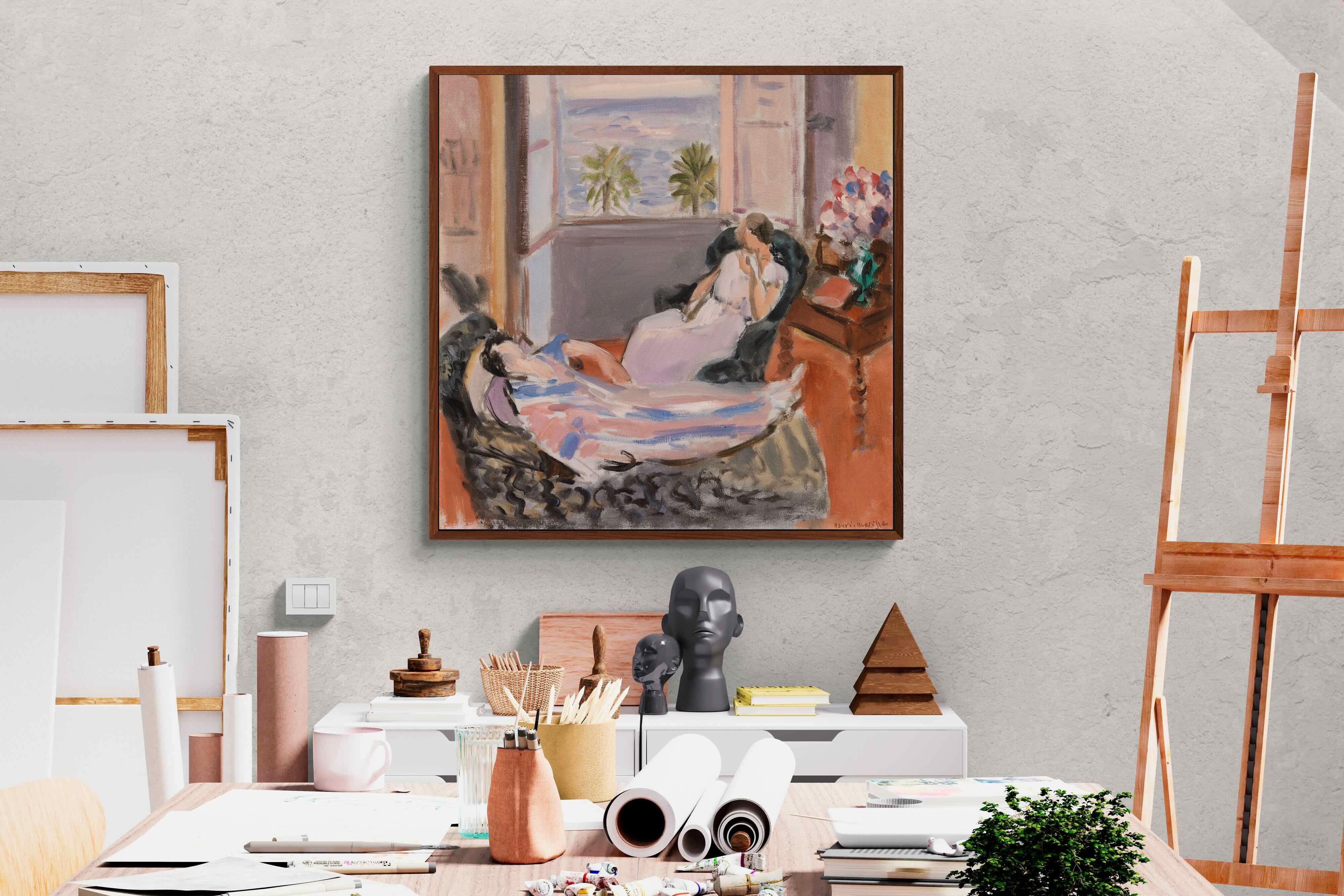 Pixalot Interior with Two Figures