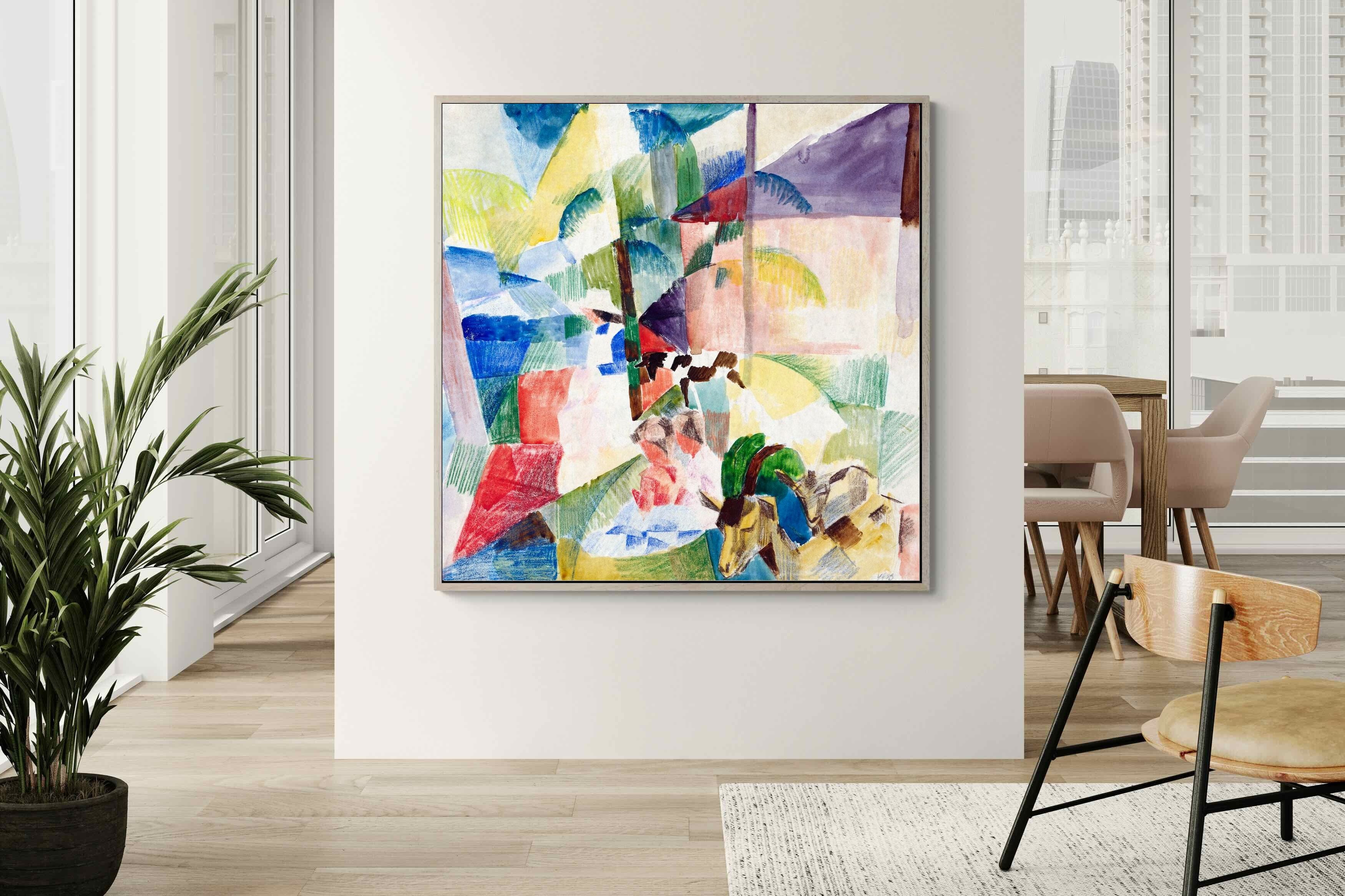 Pixalot ® Landscape with Children and Goats