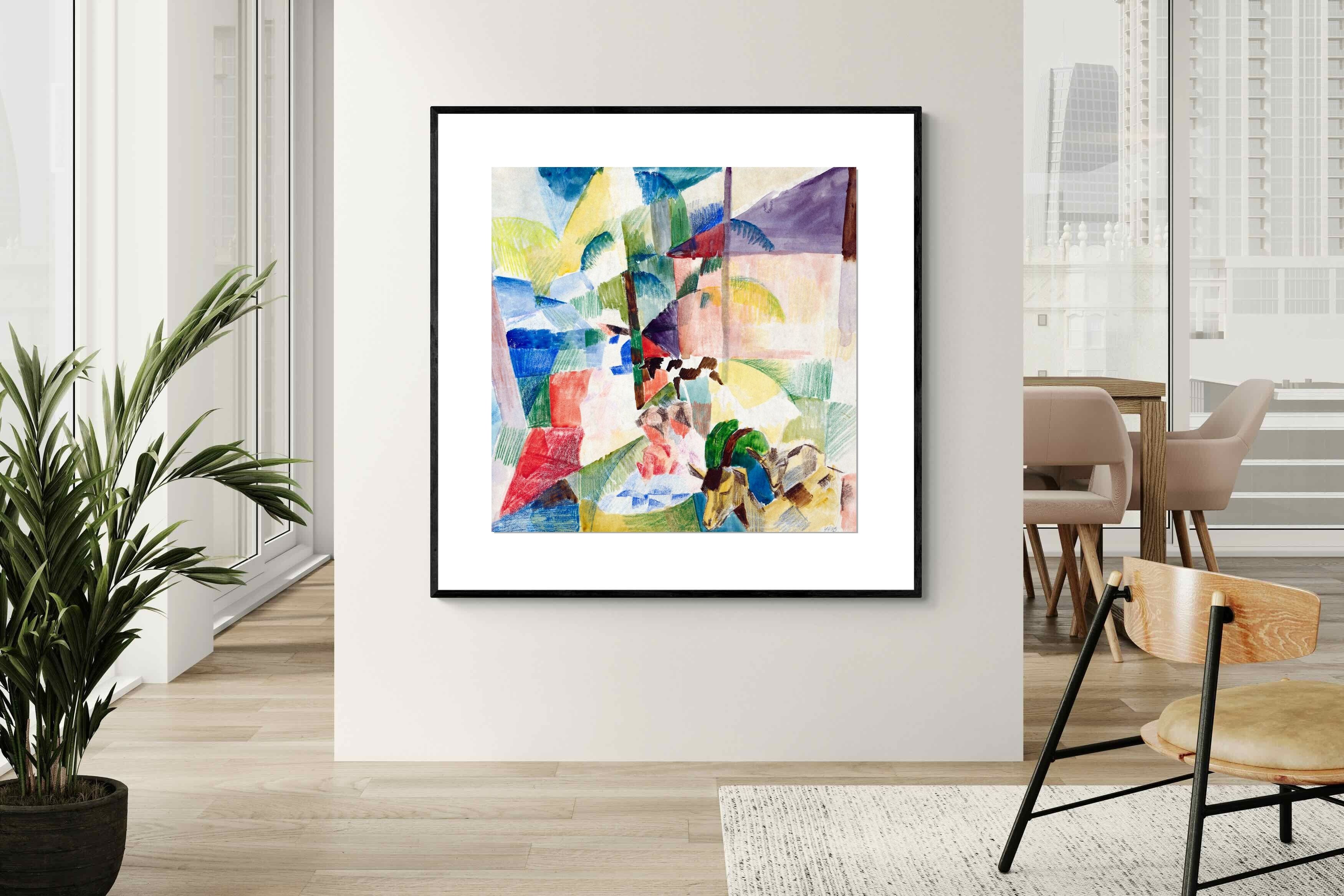 Pixalot ® Landscape with Children and Goats