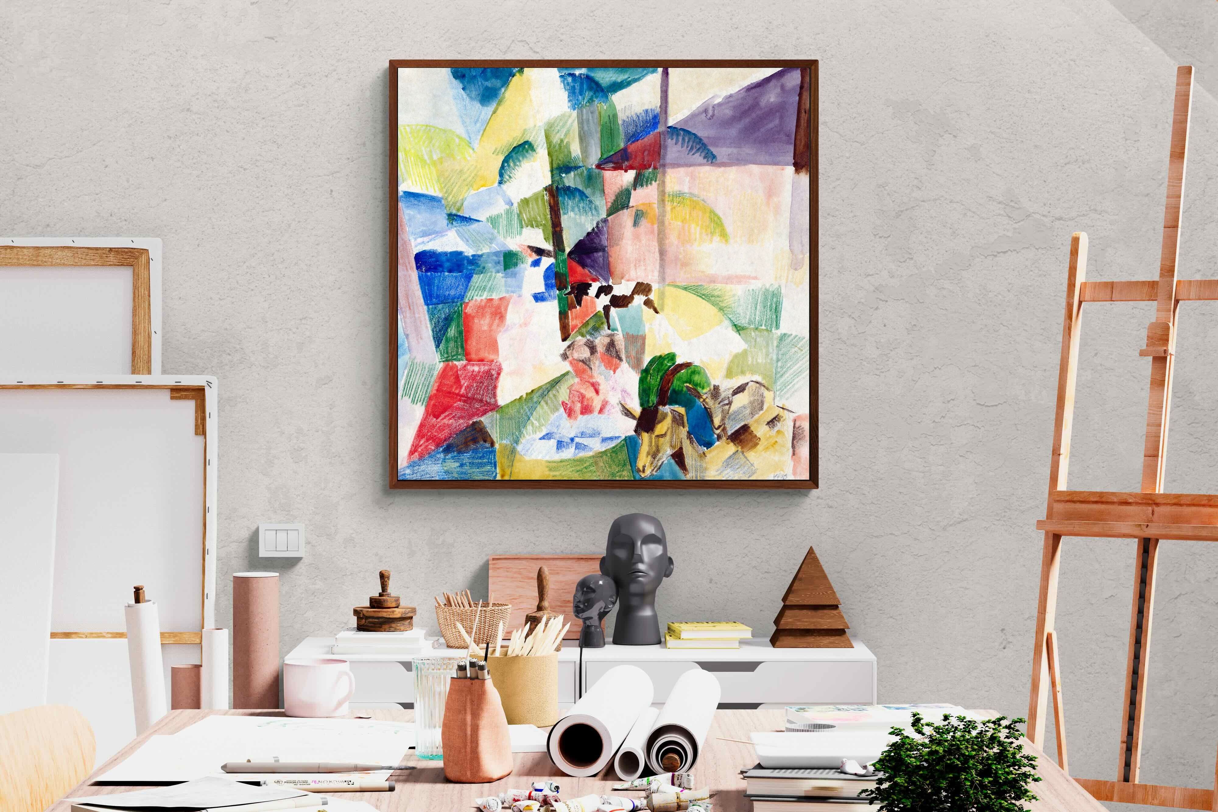 Pixalot ® Landscape with Children and Goats