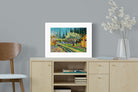 Pixalot ® Orchard Bordered by Cypresses