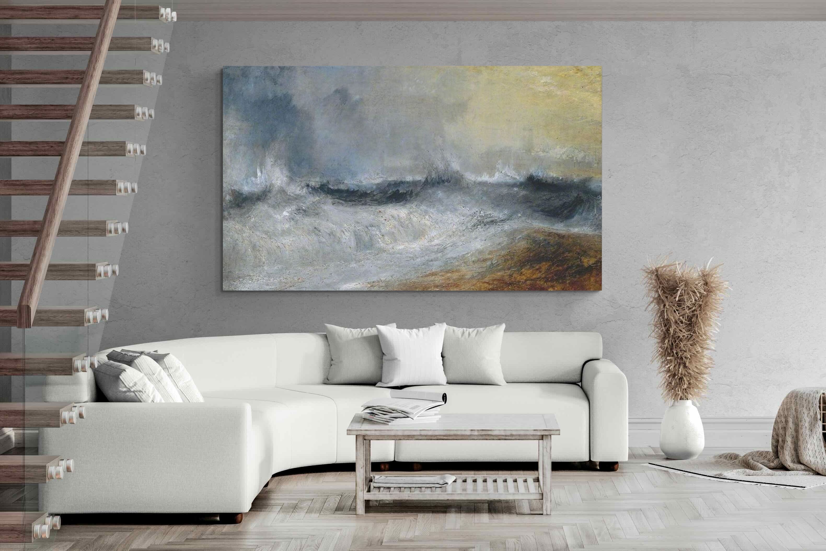 Pixalot ® Waves Breaking Against The Wind