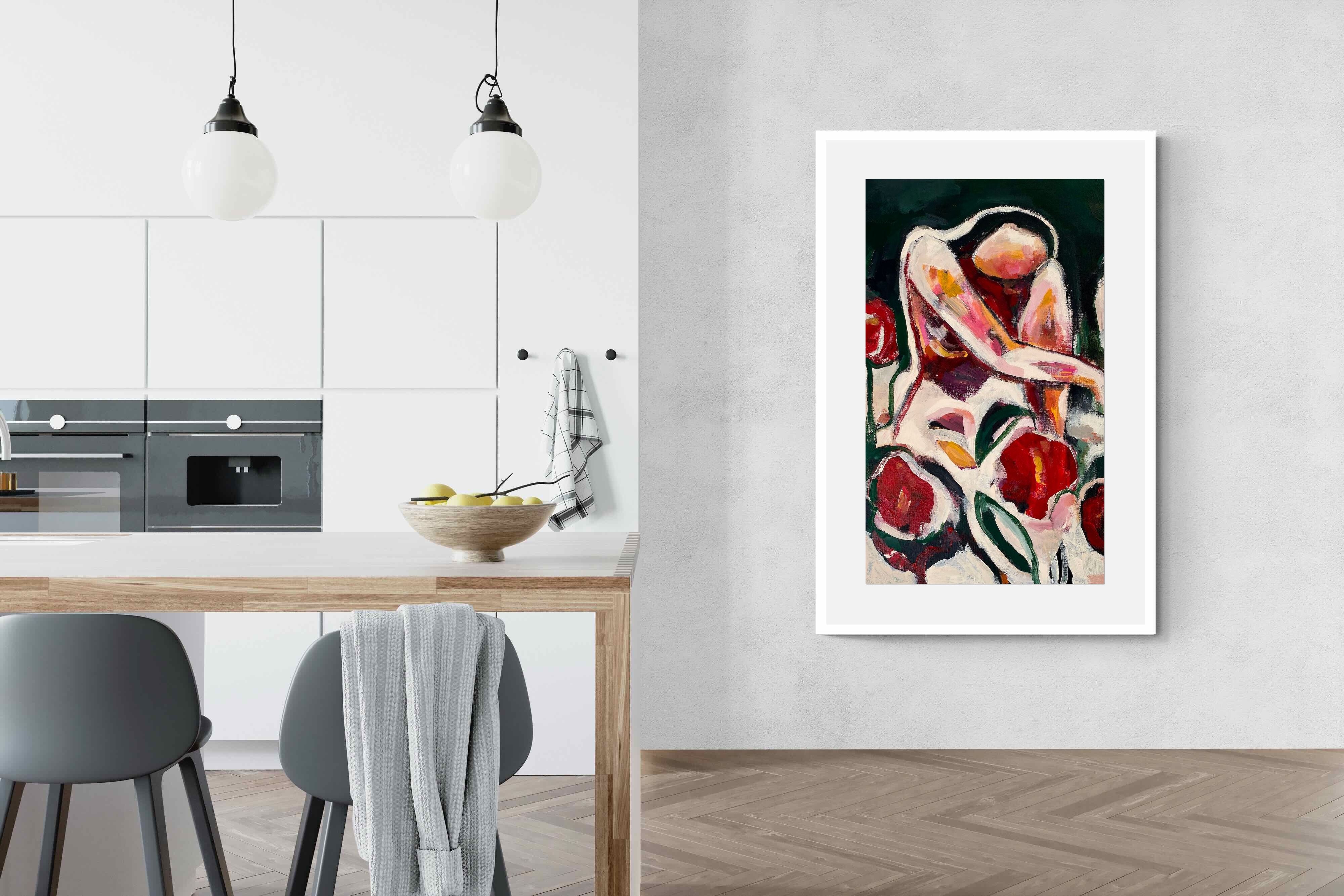 Pixalot Woman Among Red Flowers