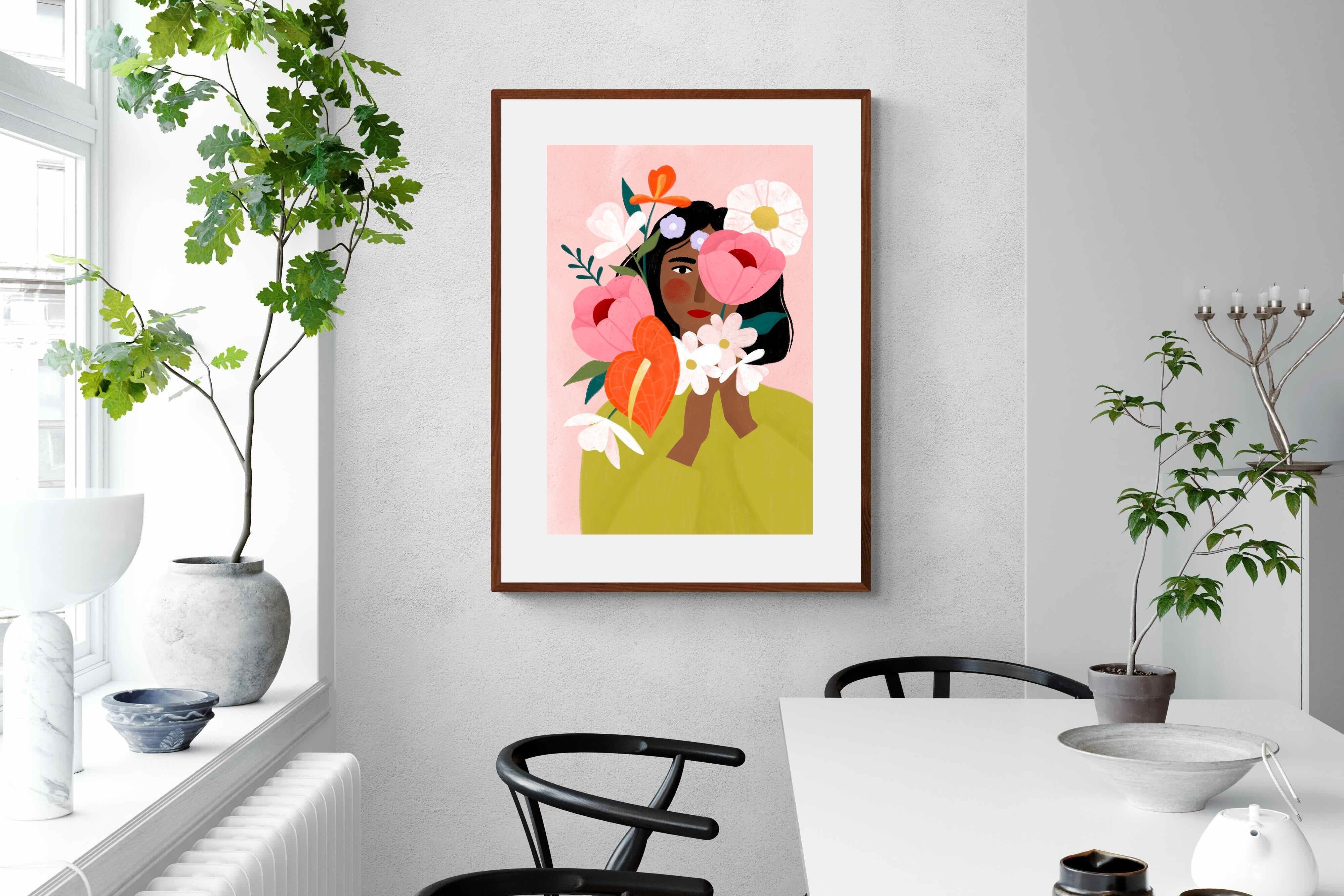 Pixalot ® Woman with Vibrant Flowers