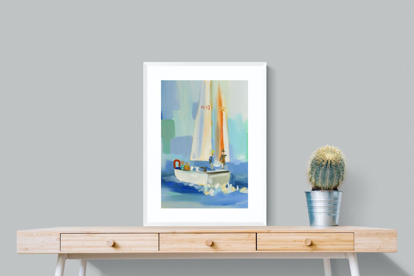 Pixalot Sailboat on the Water