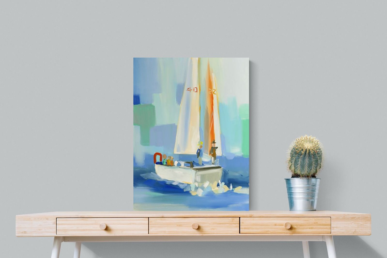 Pixalot Sailboat on the Water