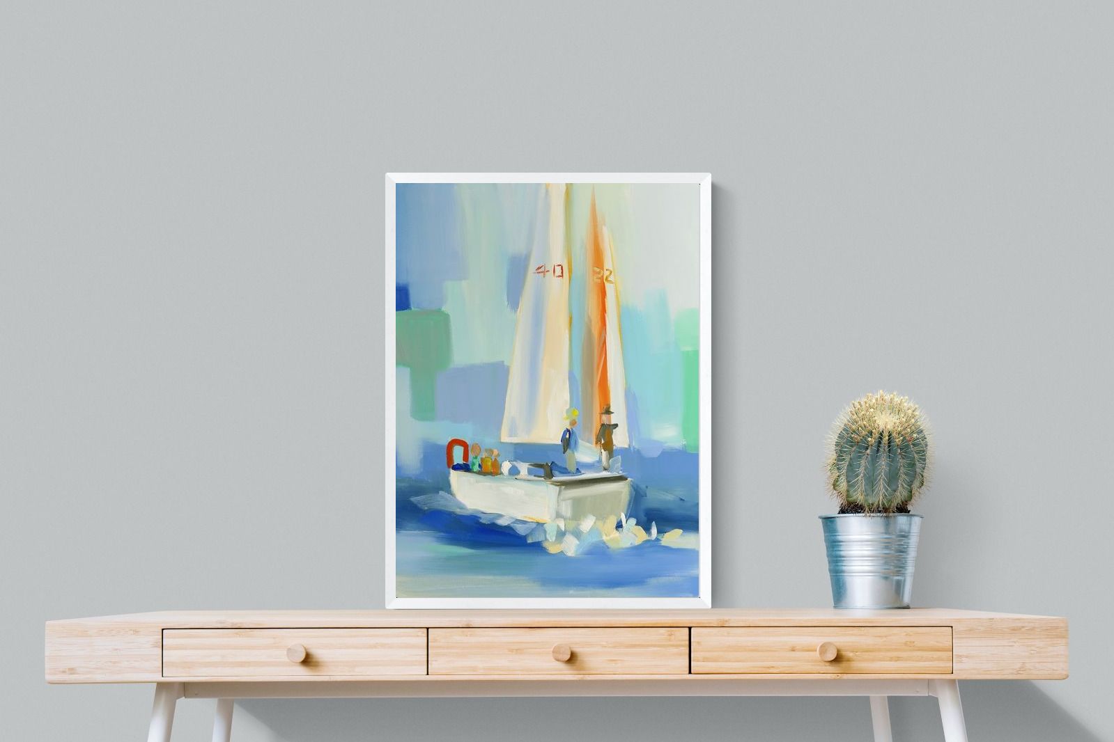 Pixalot Sailboat on the Water