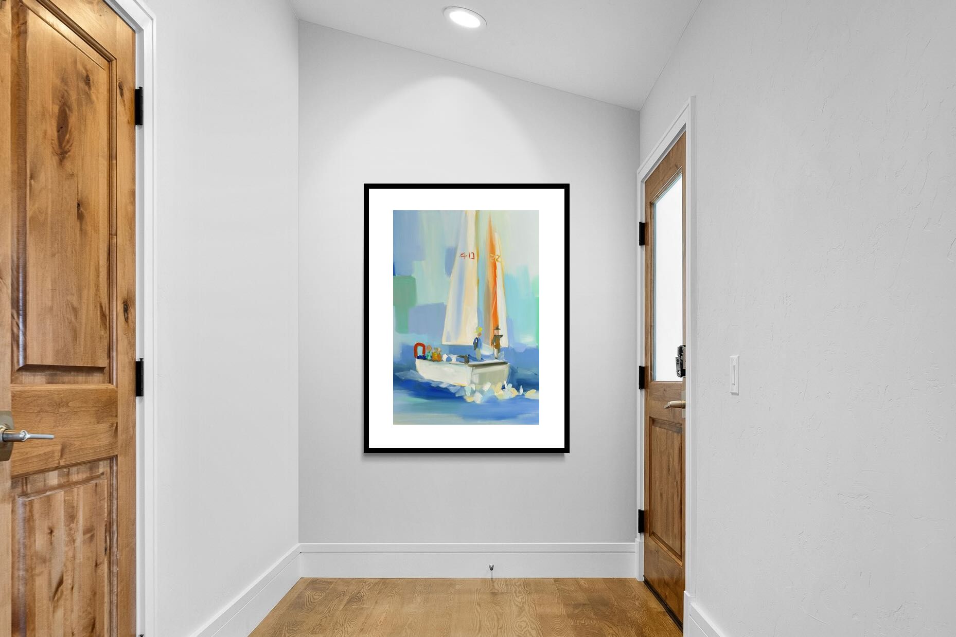 Pixalot Sailboat on the Water