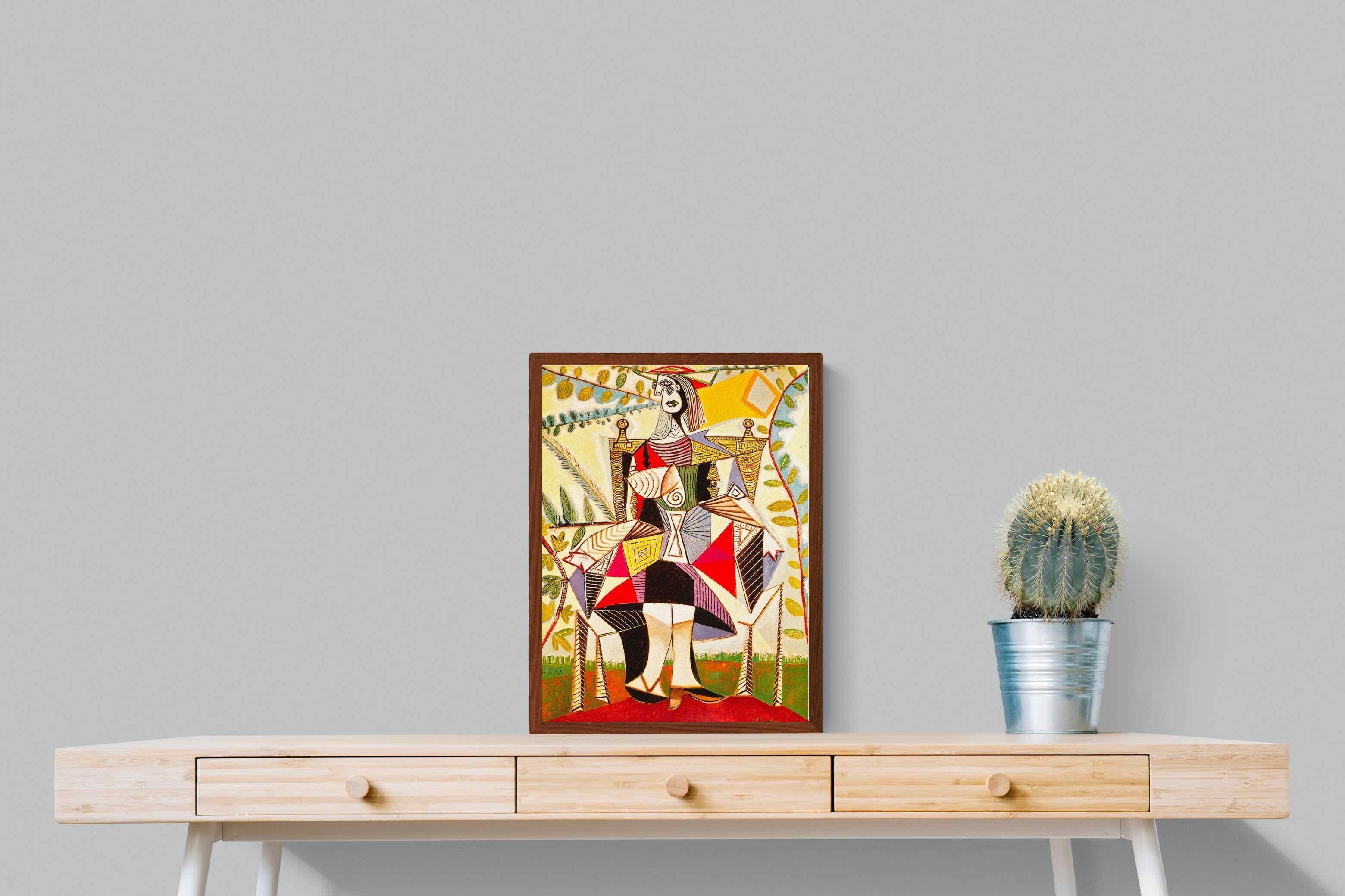 Pixalot Seated Woman in Garden