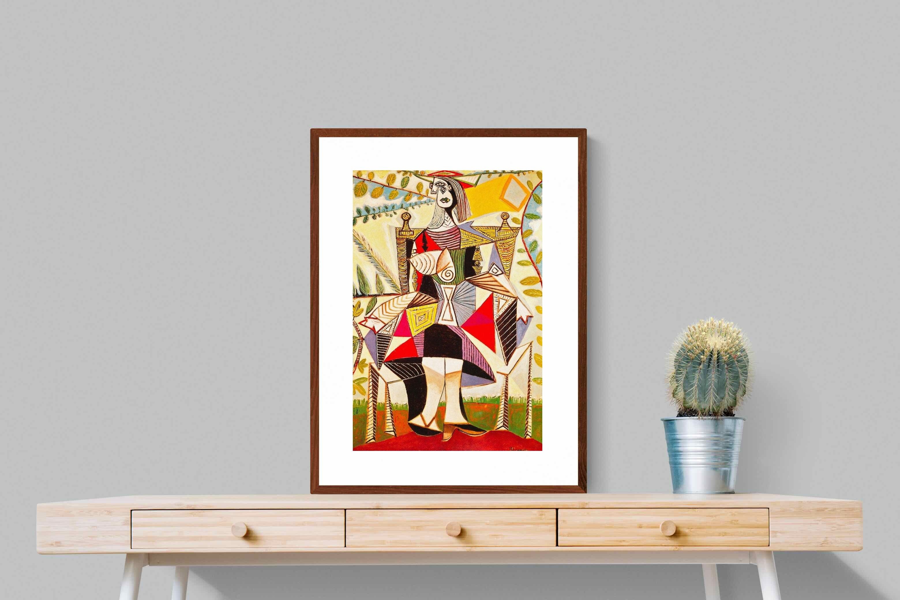 Pixalot Seated Woman in Garden