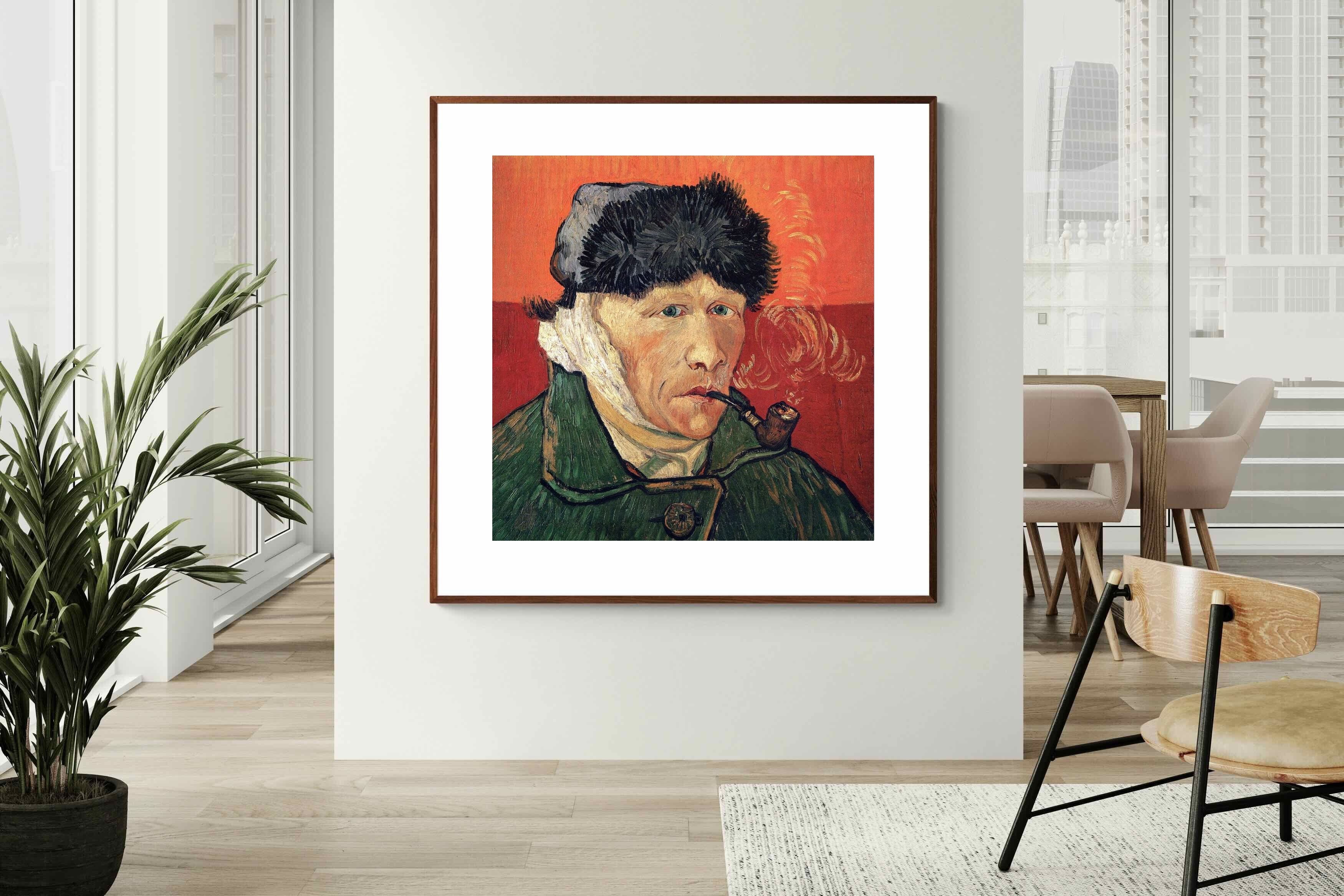 Pixalot Self-Portrait with Bandaged Ear and Pipe