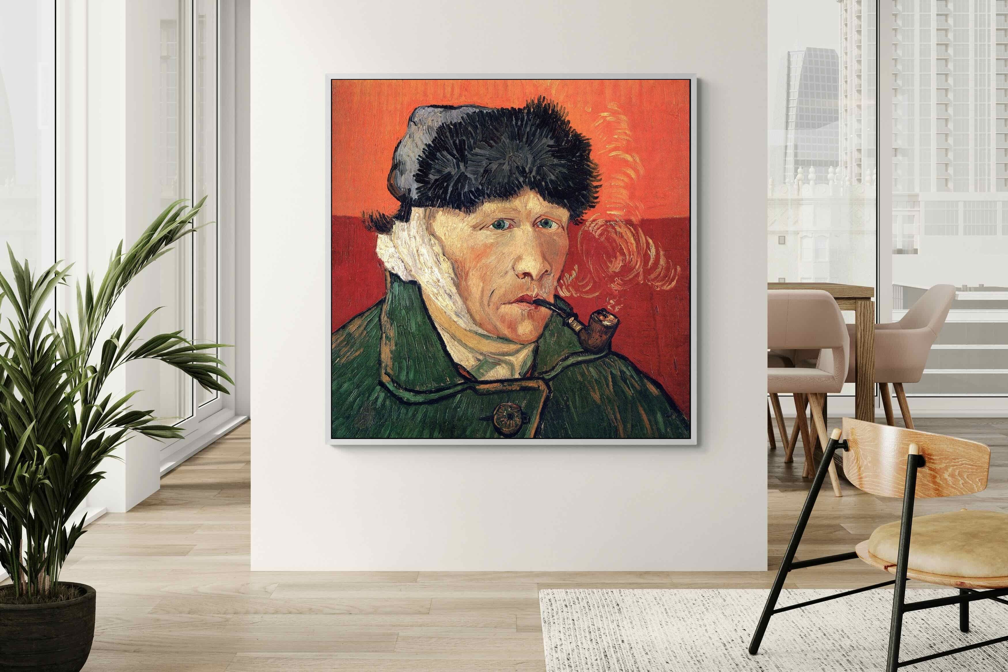 Pixalot Self-Portrait with Bandaged Ear and Pipe