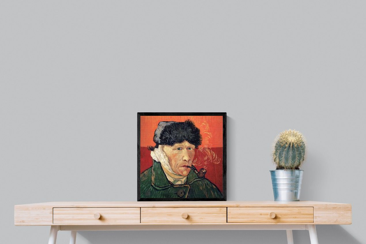 Pixalot Self-Portrait with Bandaged Ear and Pipe
