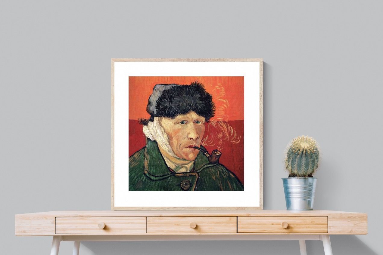 Pixalot Self-Portrait with Bandaged Ear and Pipe