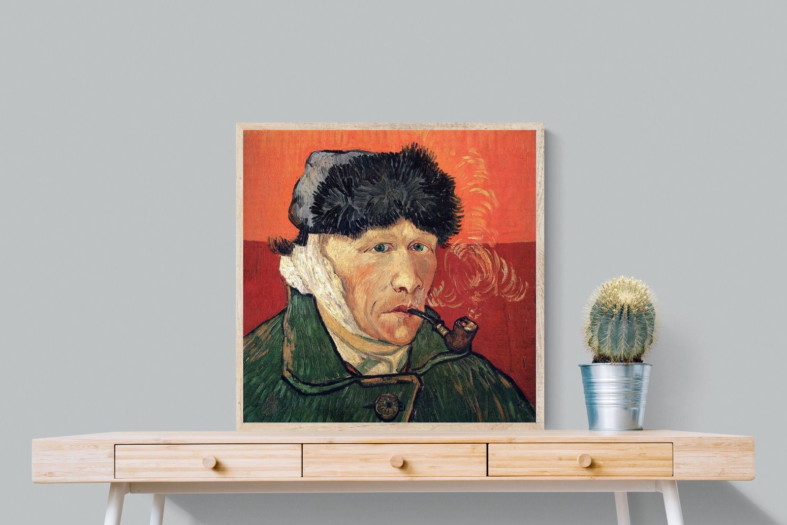Pixalot Self-Portrait with Bandaged Ear and Pipe