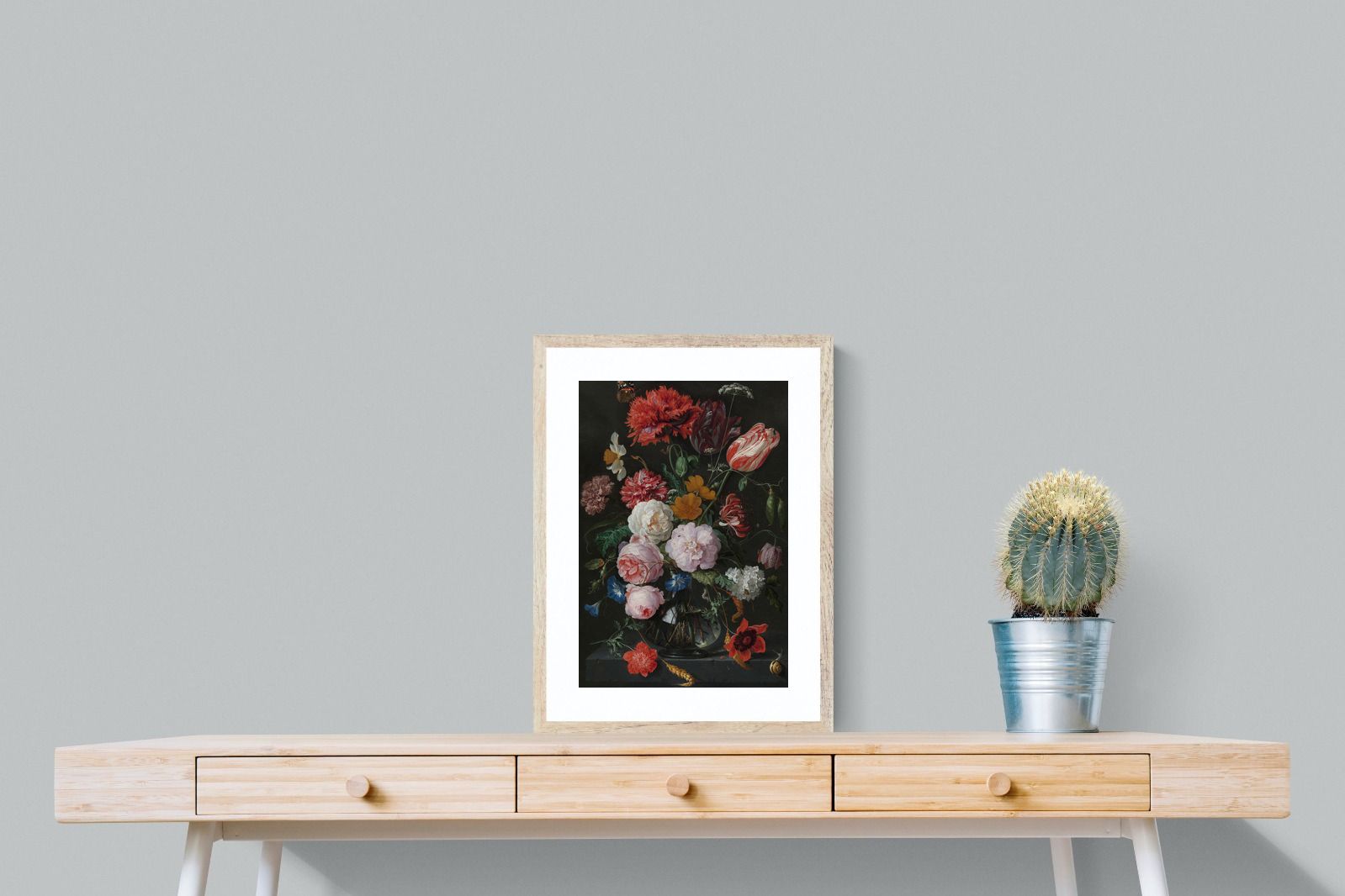 Pixalot Still Life with Flowers in a Glass Vase