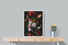 Pixalot Still Life with Flowers in a Glass Vase