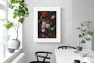 Pixalot Still Life with Flowers in a Glass Vase