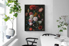 Pixalot Still Life with Flowers in a Glass Vase