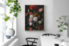 Pixalot Still Life with Flowers in a Glass Vase